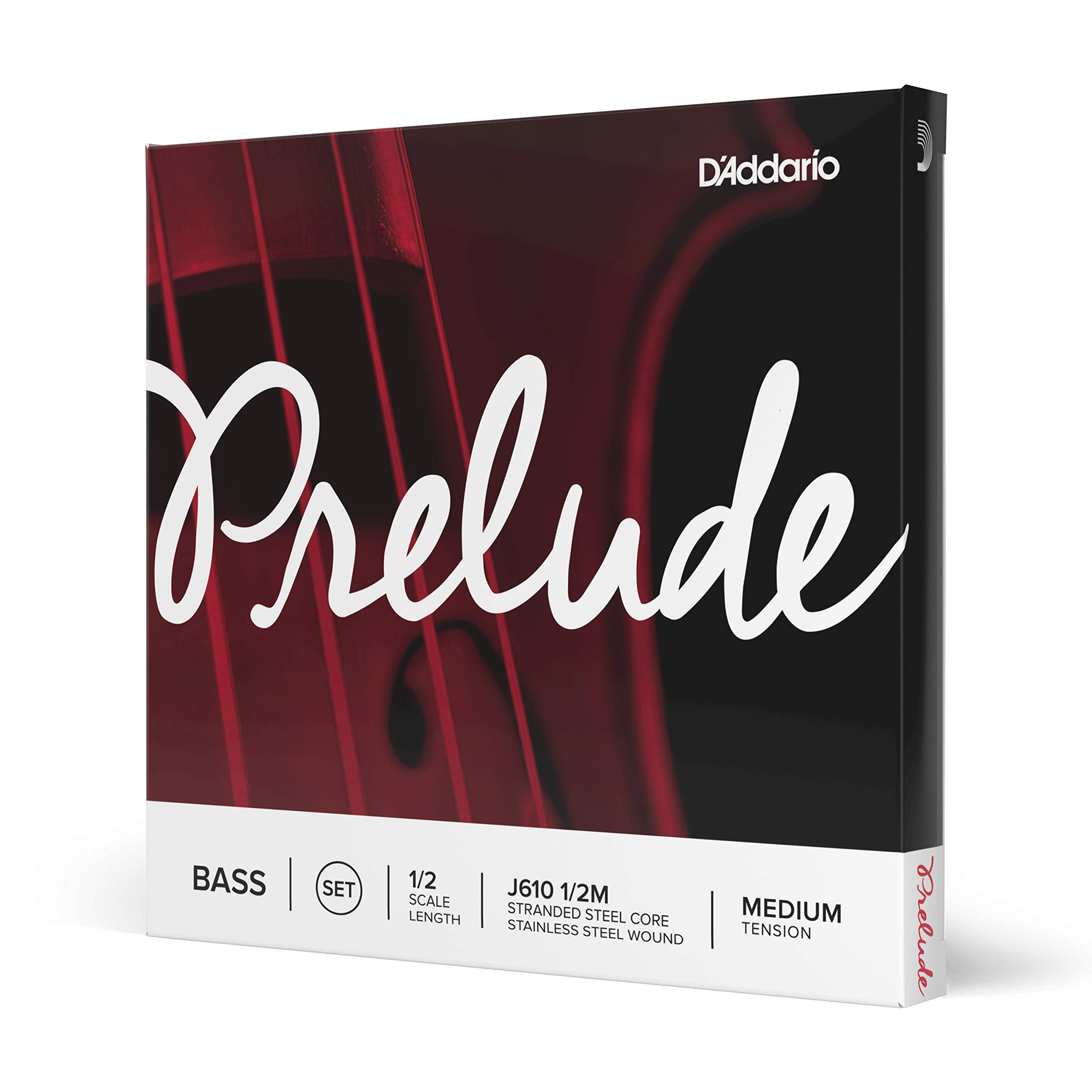 D'Addario Prelude Bass String Set, 1/2 Scale, Medium Tension