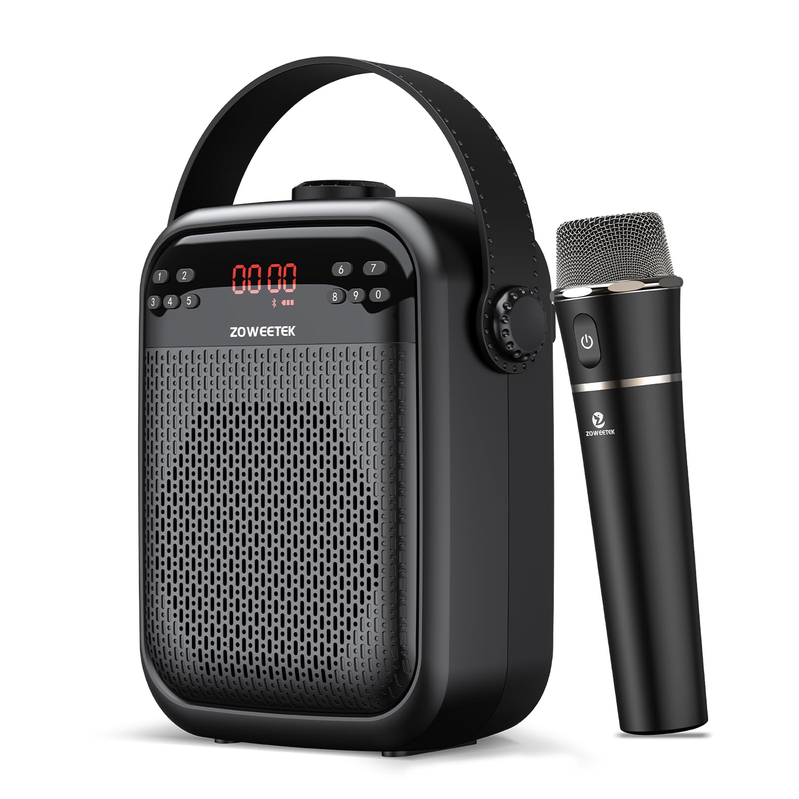 ZOWEETEK Voice Amplifier with Wireless Microphone Handheld, Wireless Voice Amplifier for Teachers, Buletooth PA System Speaker a