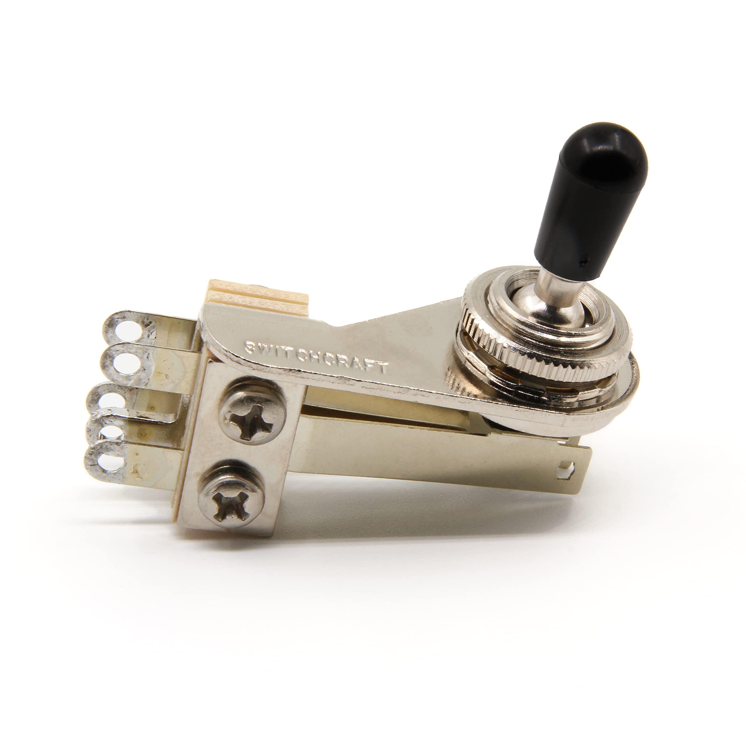 Switchcraft 3-Way Right Angle''L-Type'' Toggle Switch W/Genuine Switchcraft Tip - Black, White, Cream Or Amber - For Electric Gu
