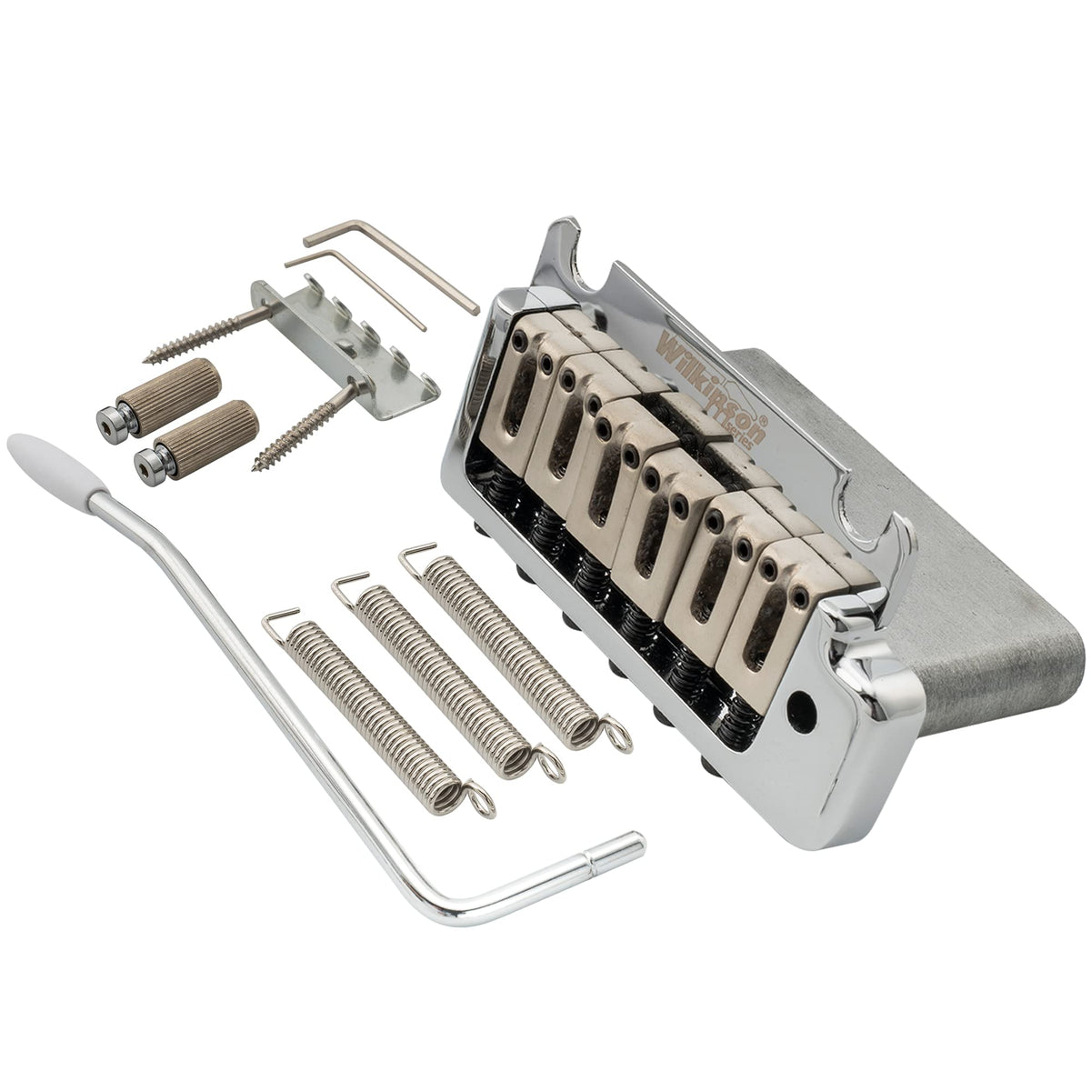 Wilkinson Wov08 52.5Mm (2-1/16 Inch) 2-Point St Guitar Tremolo Bridge For Fender Strat American Standard Or Professional Electri