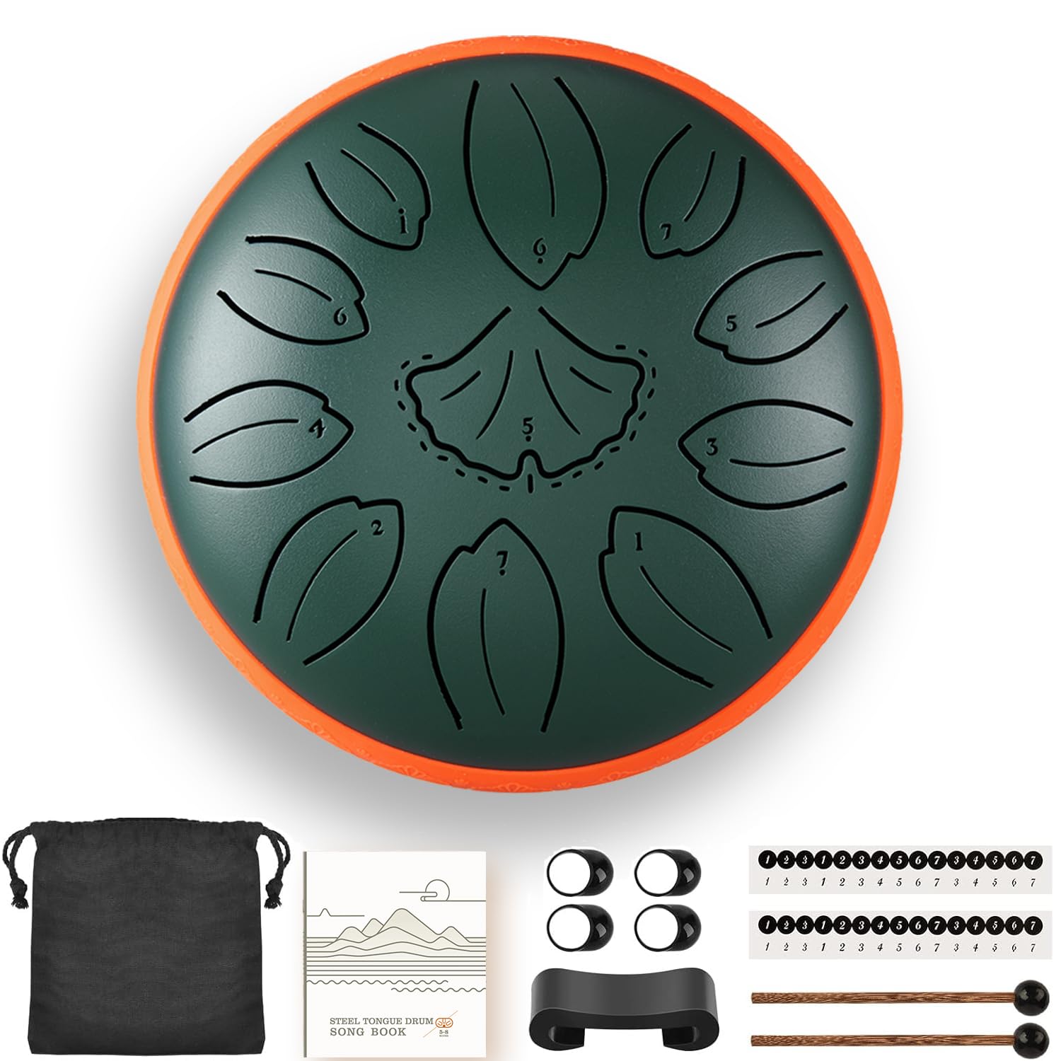 KMNKMN steel tongue drum 6.3 Inch 11 Notes Percussion Instrument for Meditation Yoga Musical Education Gift for Kids & Adults(Bl