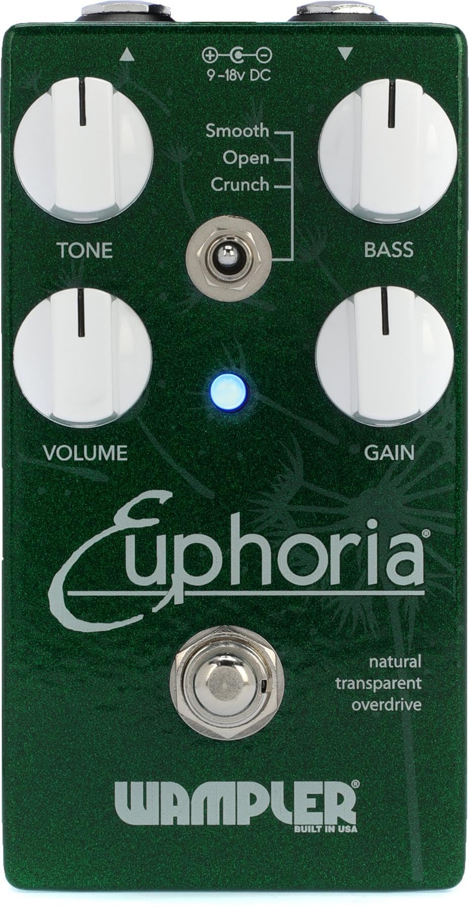 Wampler Euphoria V2 Natural Transparent Overdrive Guitar Effects Pedal