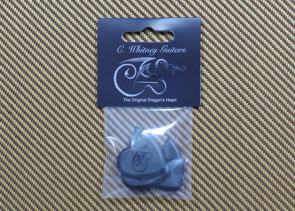 Original Dragon's Heart Guitar Pick - 1000 Hours of Durability, 2.5mm Thickness, Three Pack