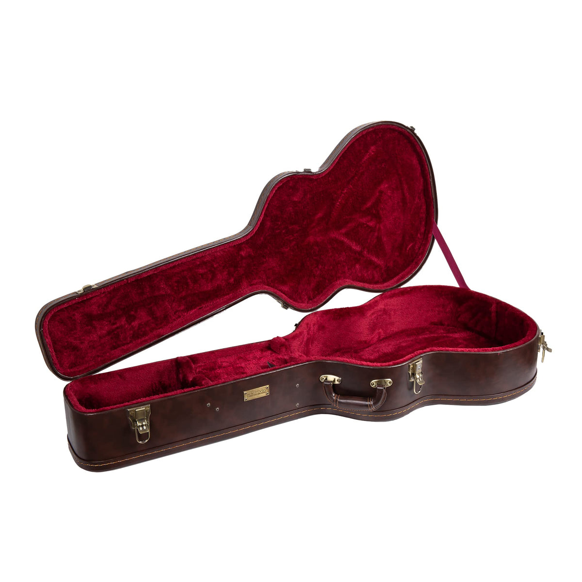 Crossrock Hard-Shell Wooden Case Fits 12-Fret 00 Style Acoustic Guitar-Vintage Brown (Crw620-0012Br)