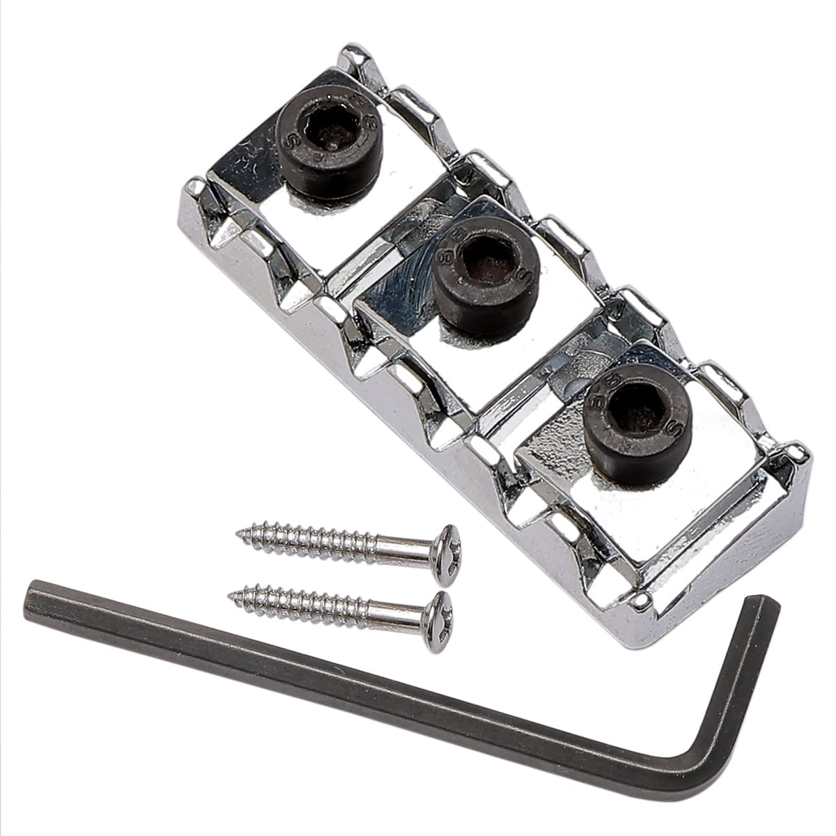 Chrome 42Mm Electric Guitar Locking Nut For Floyd Rose Tremolo Bridge