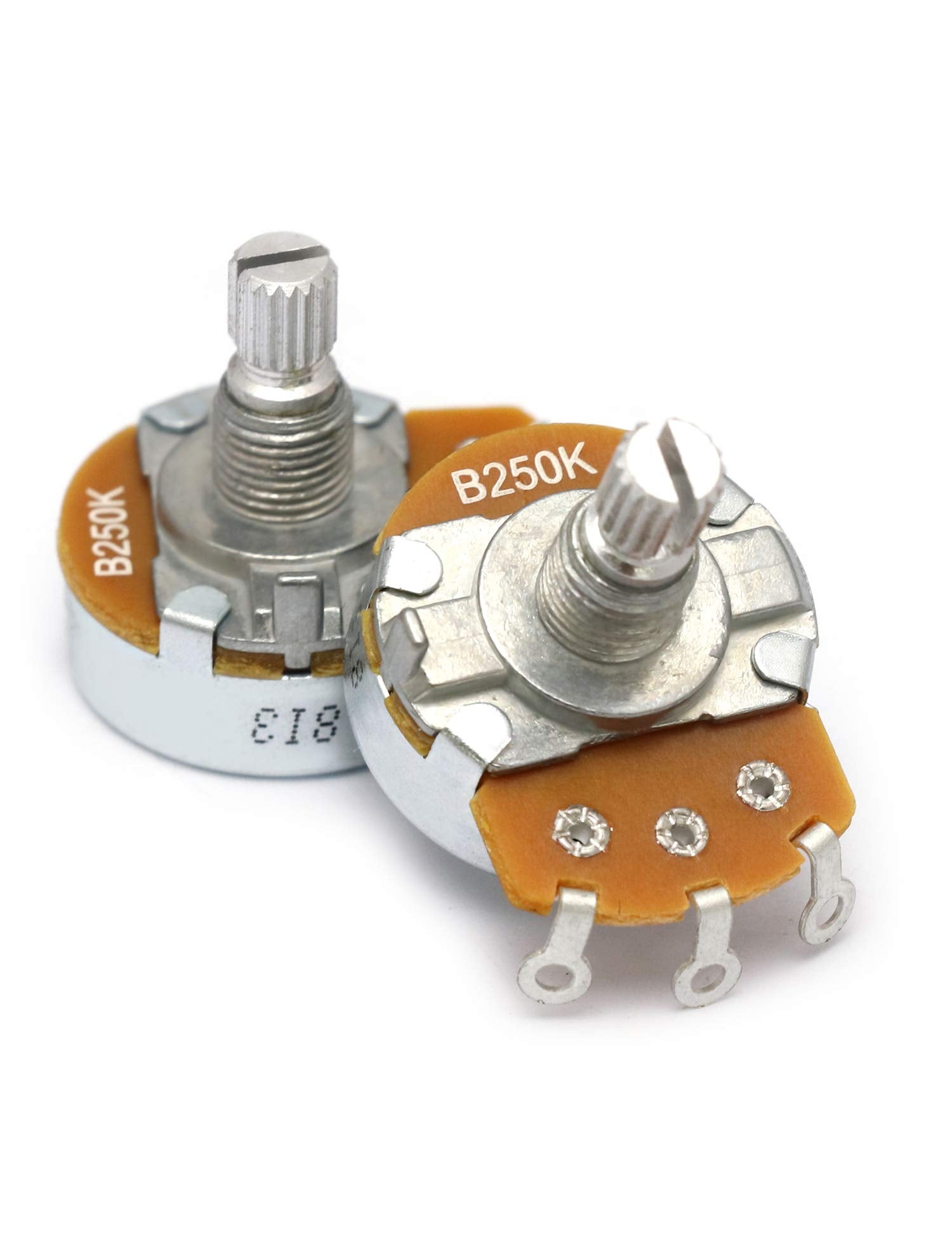 Metallor Alpha Pots Linear B250k Tone Potentiometer Electronics for Electric Guitar or Bass.(Larger B250k)