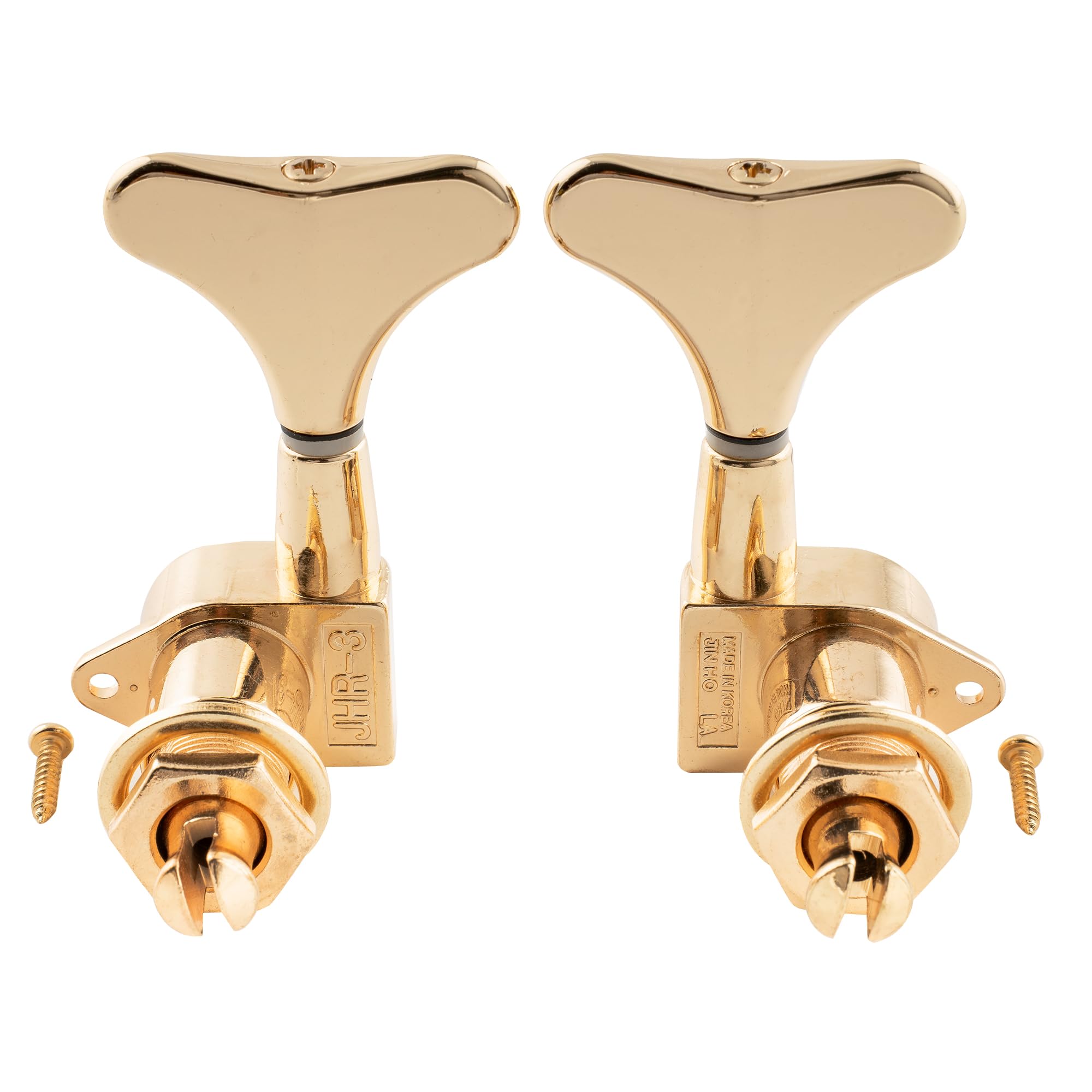 Musiclily Pro 2+2 Sealed Bass TunersTuning Keys Pegs Machine Heads for Ibanez Style Precision Jazz Bass, Gold