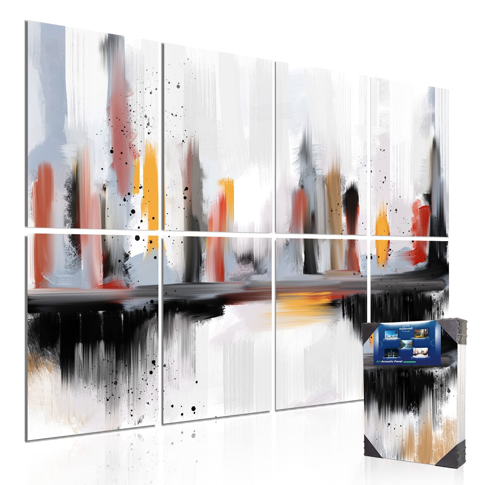 Mollywell Art Acoustic Panels, Sound Proofing, Wall Decoration, Suitable For Nature-Inspired Room Soundproofing & Vibrant Aesthe