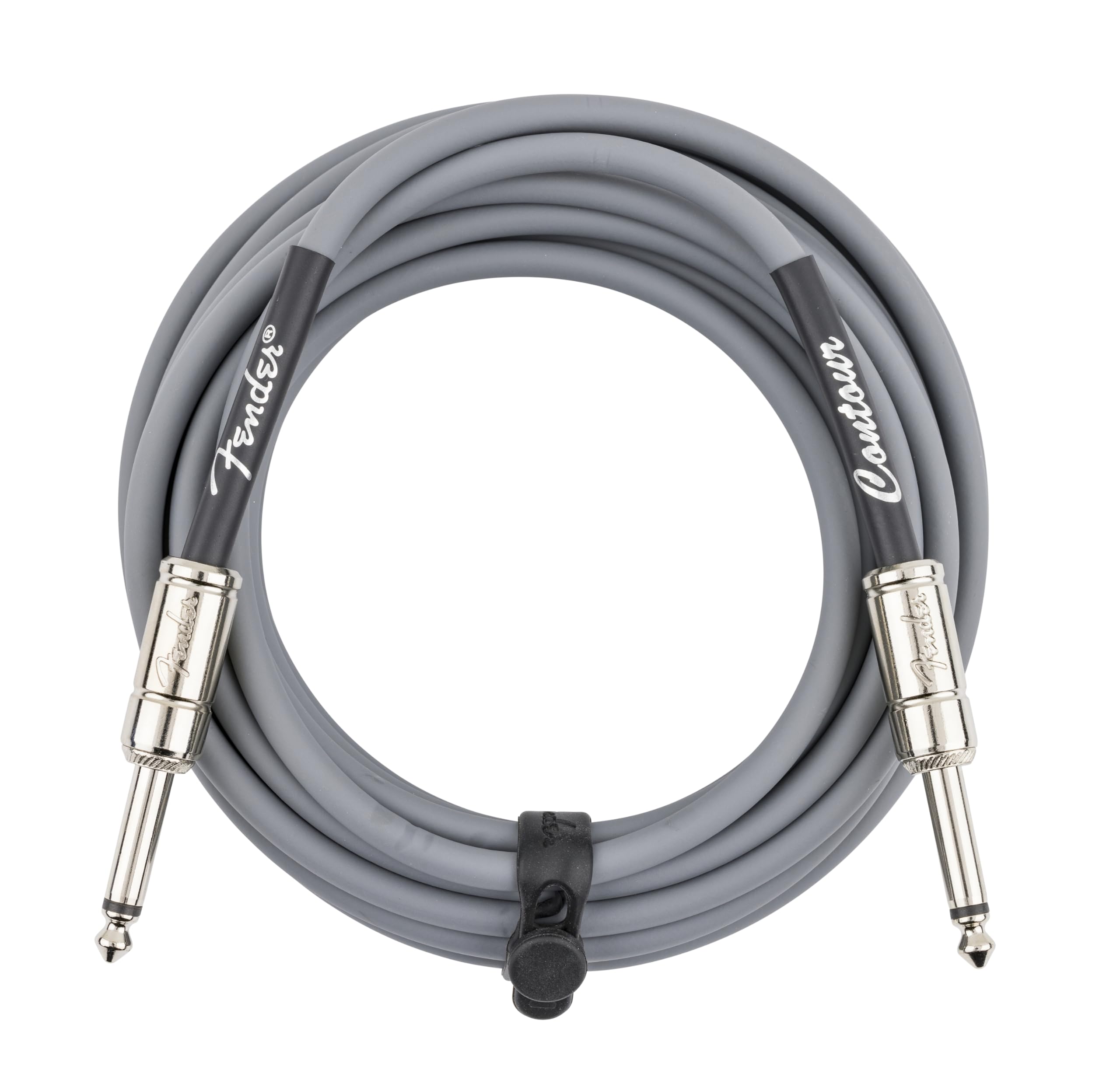 Fender Contour Instrument Cable, Guitar Cable, Guitar Accessories, Straight/Straight, Inca Silver, 18.6 ft