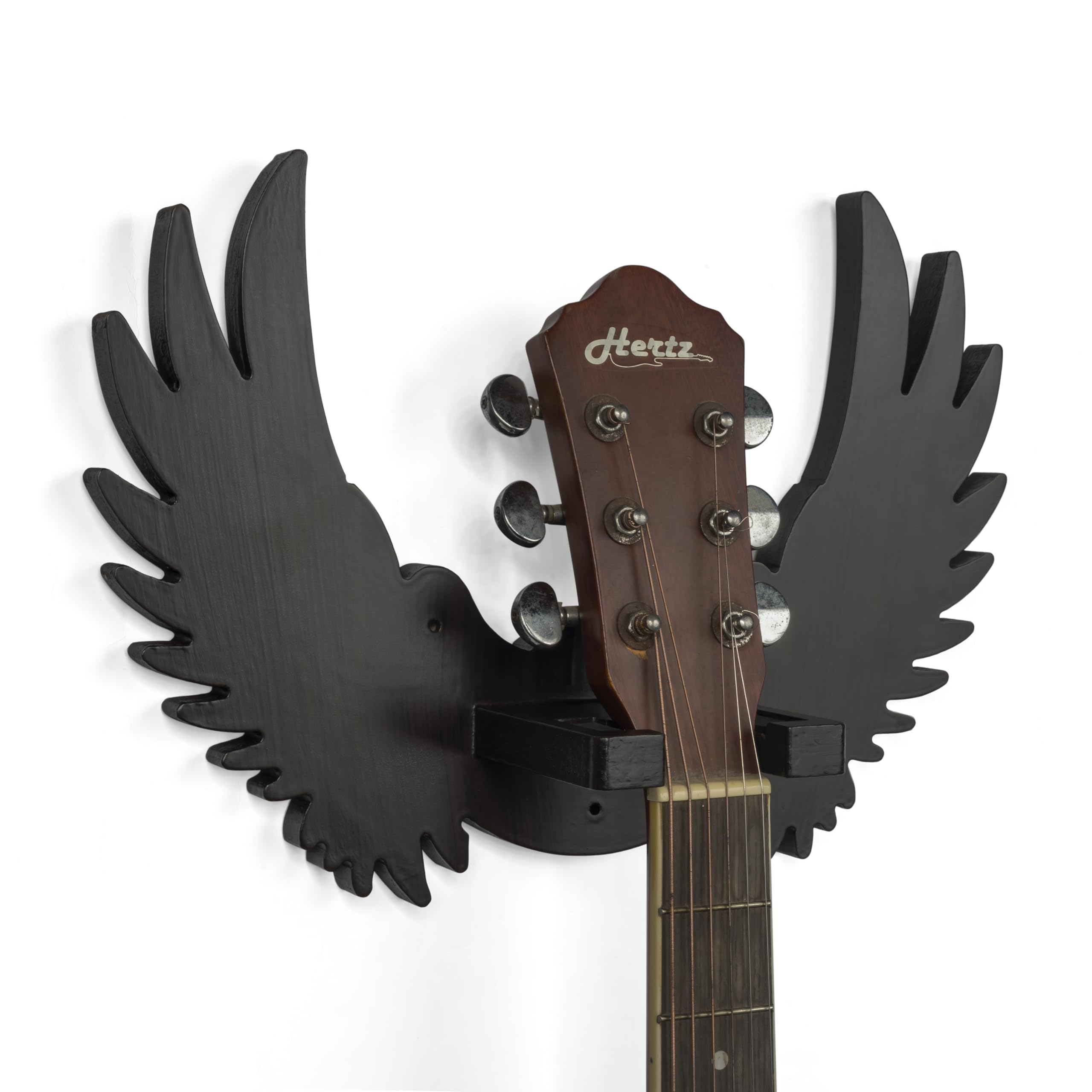 Hype String Guitar Wall Hanger || Wooden Guitar Hanger/Stand - Eagle Wings Design || For Acoustic,Electric Guitars And Ukulele |