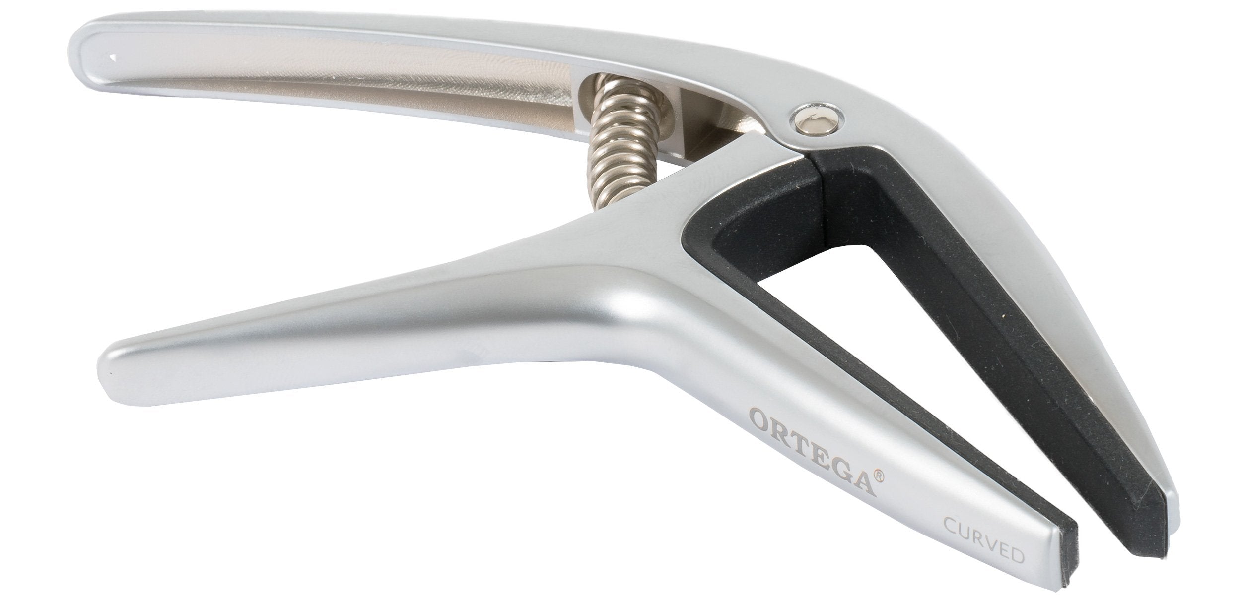 Ortega Guitars Twin Capo-Quick Change Clamp-Guitars W/Curved & Flat Fretboards (Twcapo-Cr)