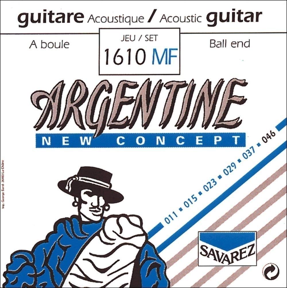 Savarez Strings Set Argentine Light  Ball End Accordion Accessory (1610Mf)