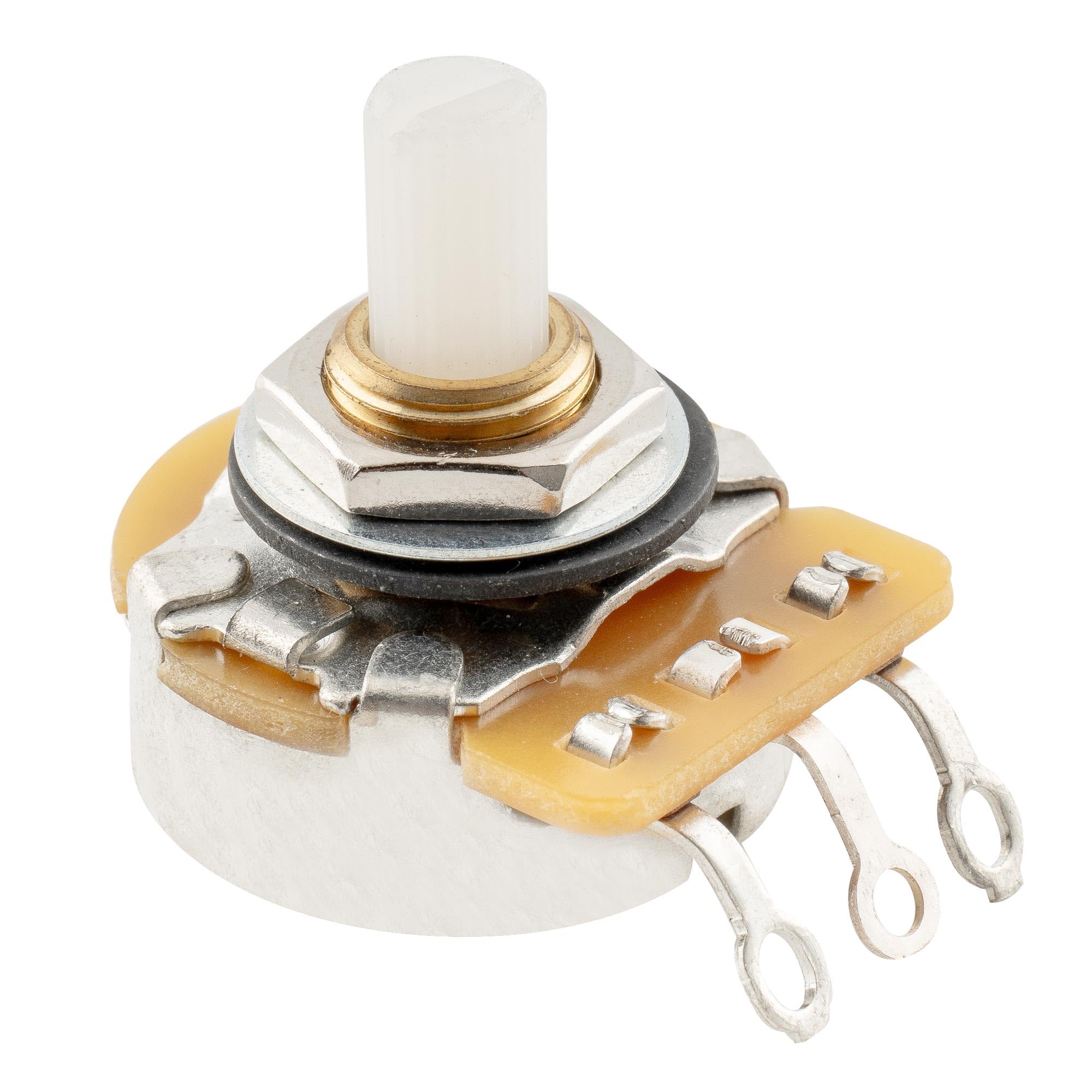 Cts A1M Inch Size Fine 24-Spline Split Nylon Shaft Short Bushing Pot Audio Taper Potentiometer For Jazzmaster Style Electric Gui