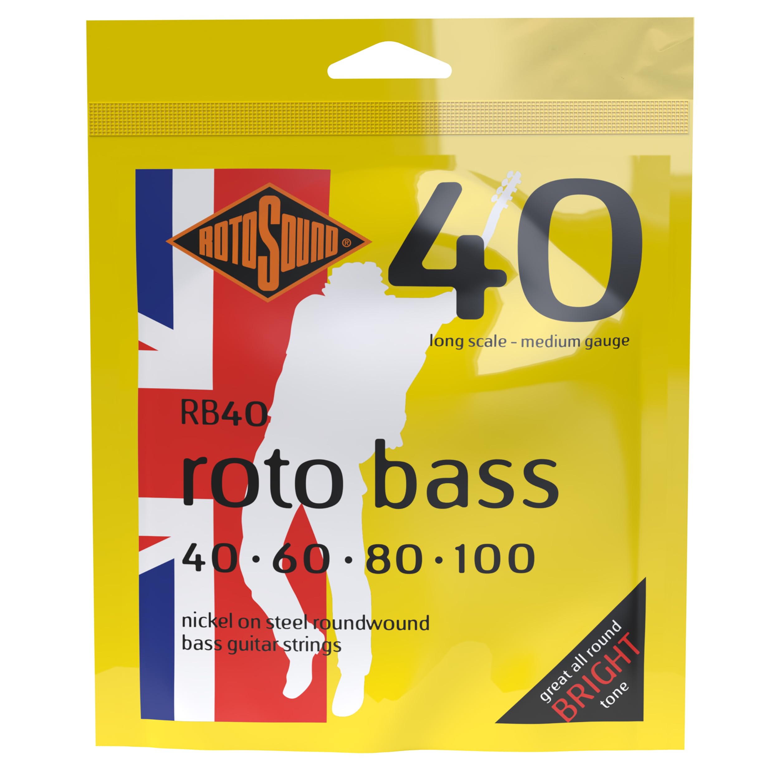 Roto String Rb40 Nickel (Unsilked) 40 60 80 100