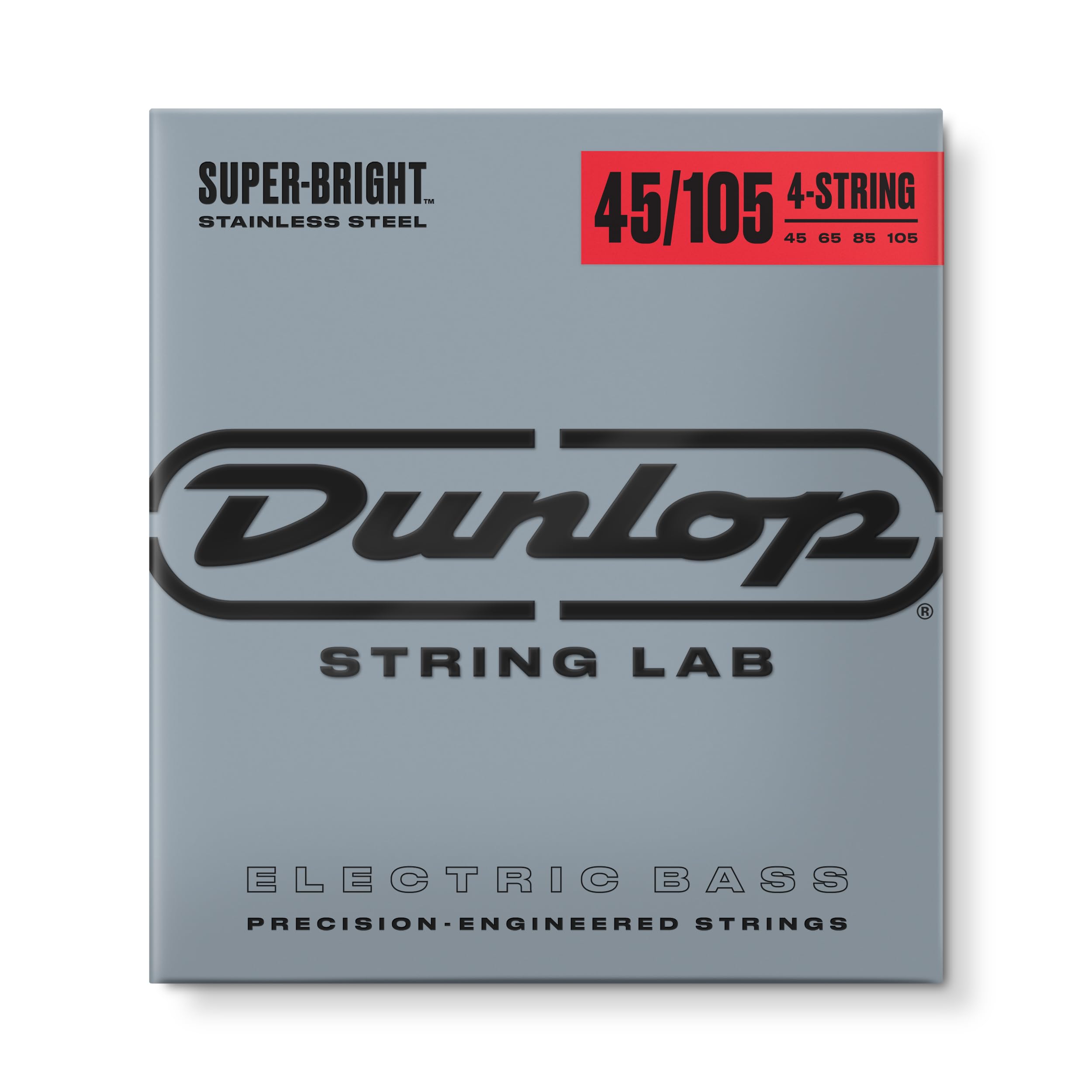 Jim Dunlop Super Bright Stainless Steel Bass Strings 45-105