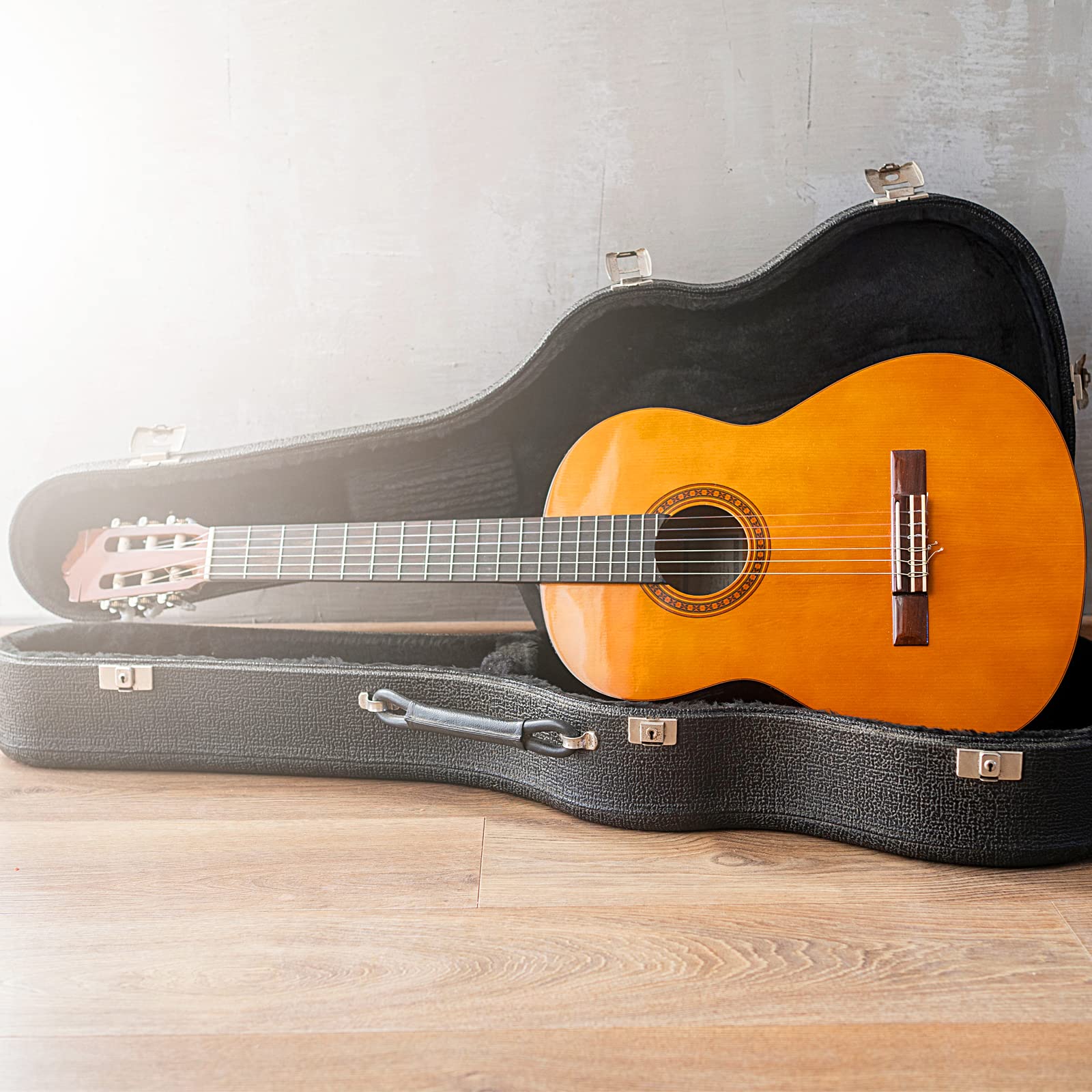 PATIKIL Classical Guitar String Tuners Keys Machine Heads Tuning Pegs 3 Left 3 Right, White Buttons, 1 Set