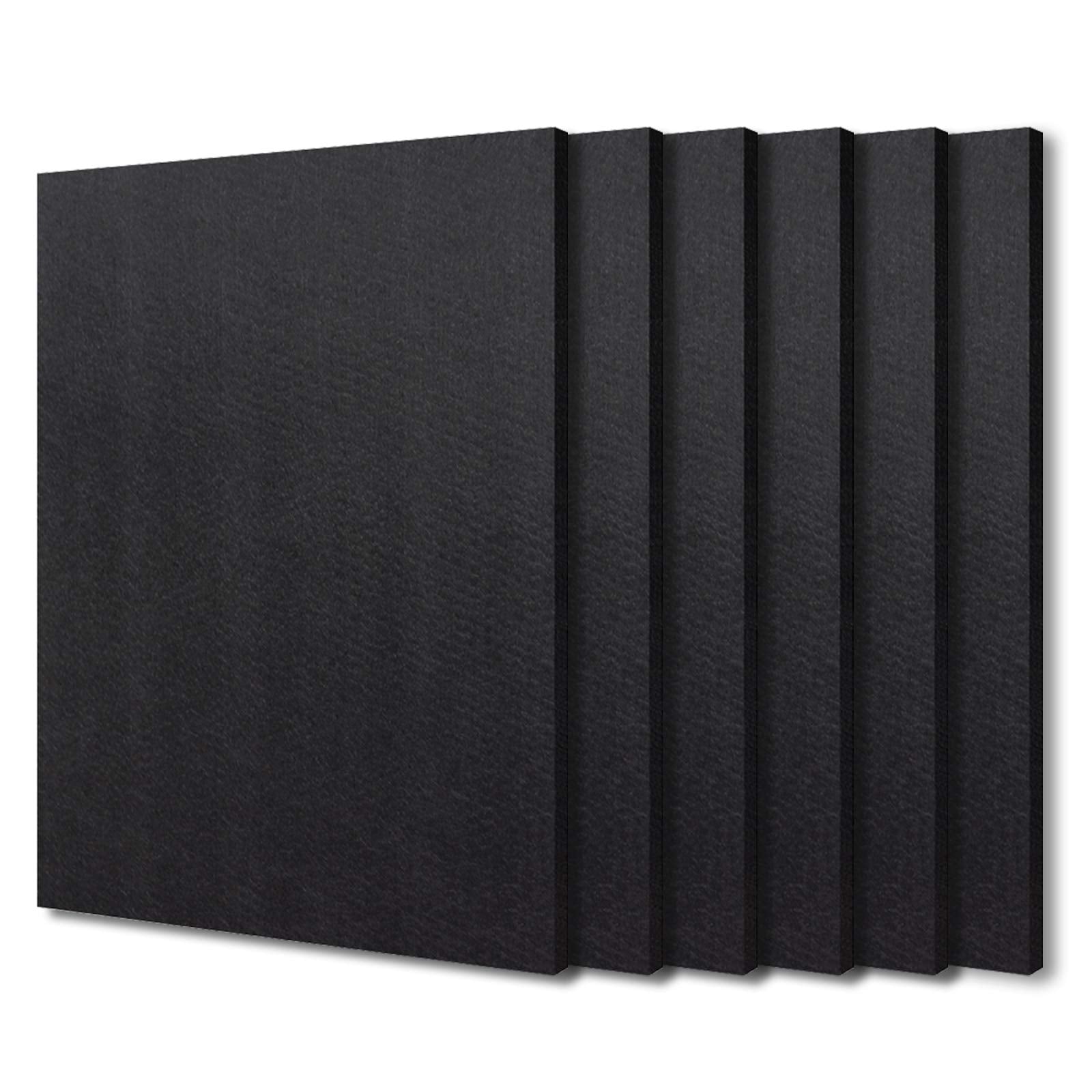 Bxi Sound Absorber - 31.5 X 23.6 X 3/8 Inches 6 Pack High Density Acoustic Absorption Panel, Sound Absorbing Panels Reduce Echo