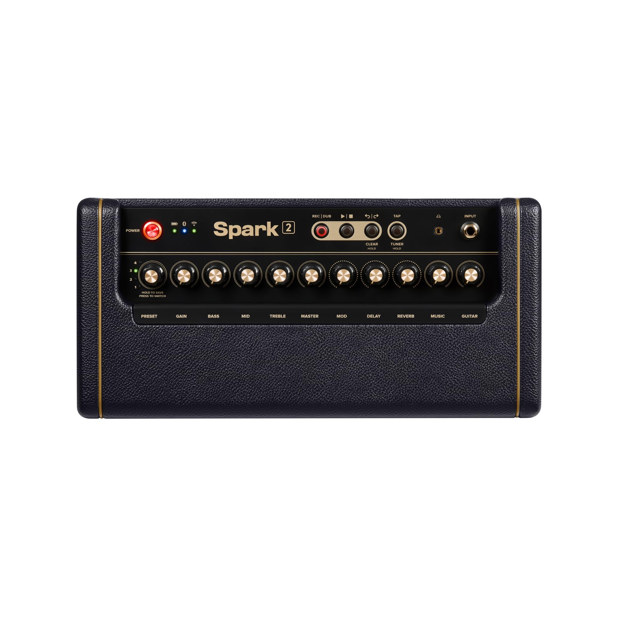 Positive Grid Spark 2 50W Smart Guitar Practice Amp & Bluetooth Speaker with Built-in Looper, AI Features & Smart App for Electr