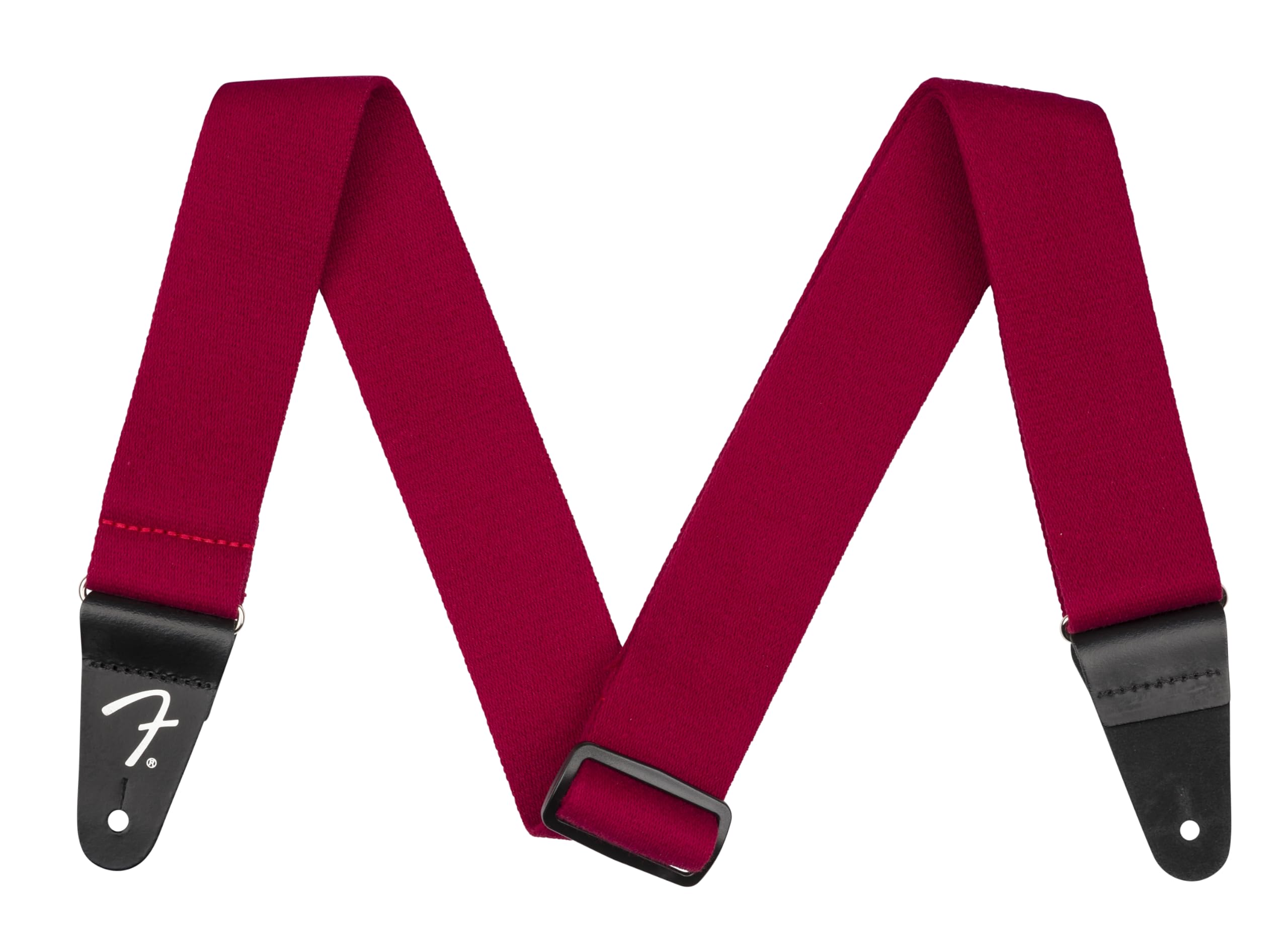 Fender Supersoft Series Guitar Strap, Adjustable From 34'' To 58'', Leather Ends, Maroon