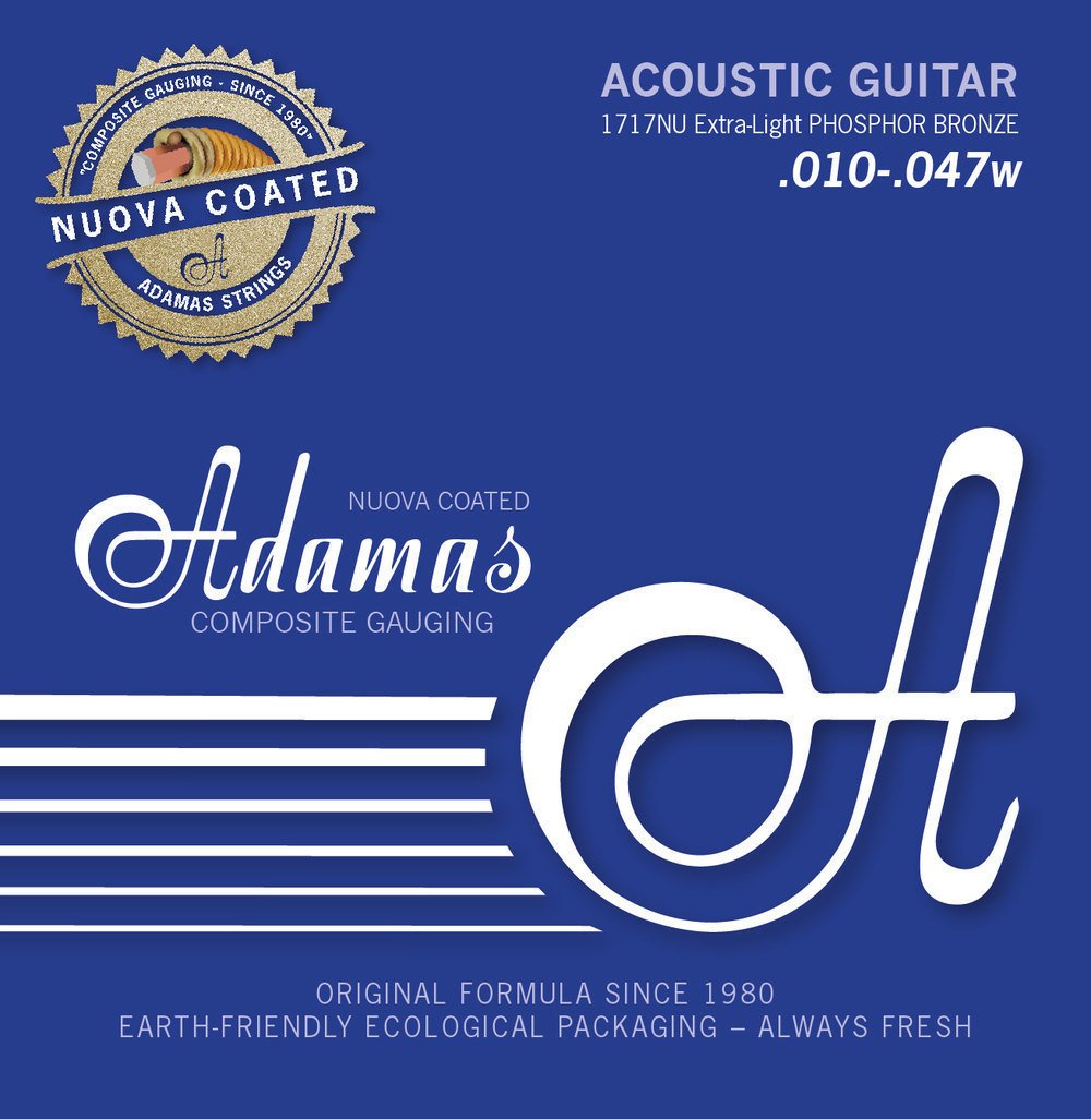 Adamas Single Strings For Acoustic Guitar Uncoated Plain - Bare Steel Strings 0180, 46Mm