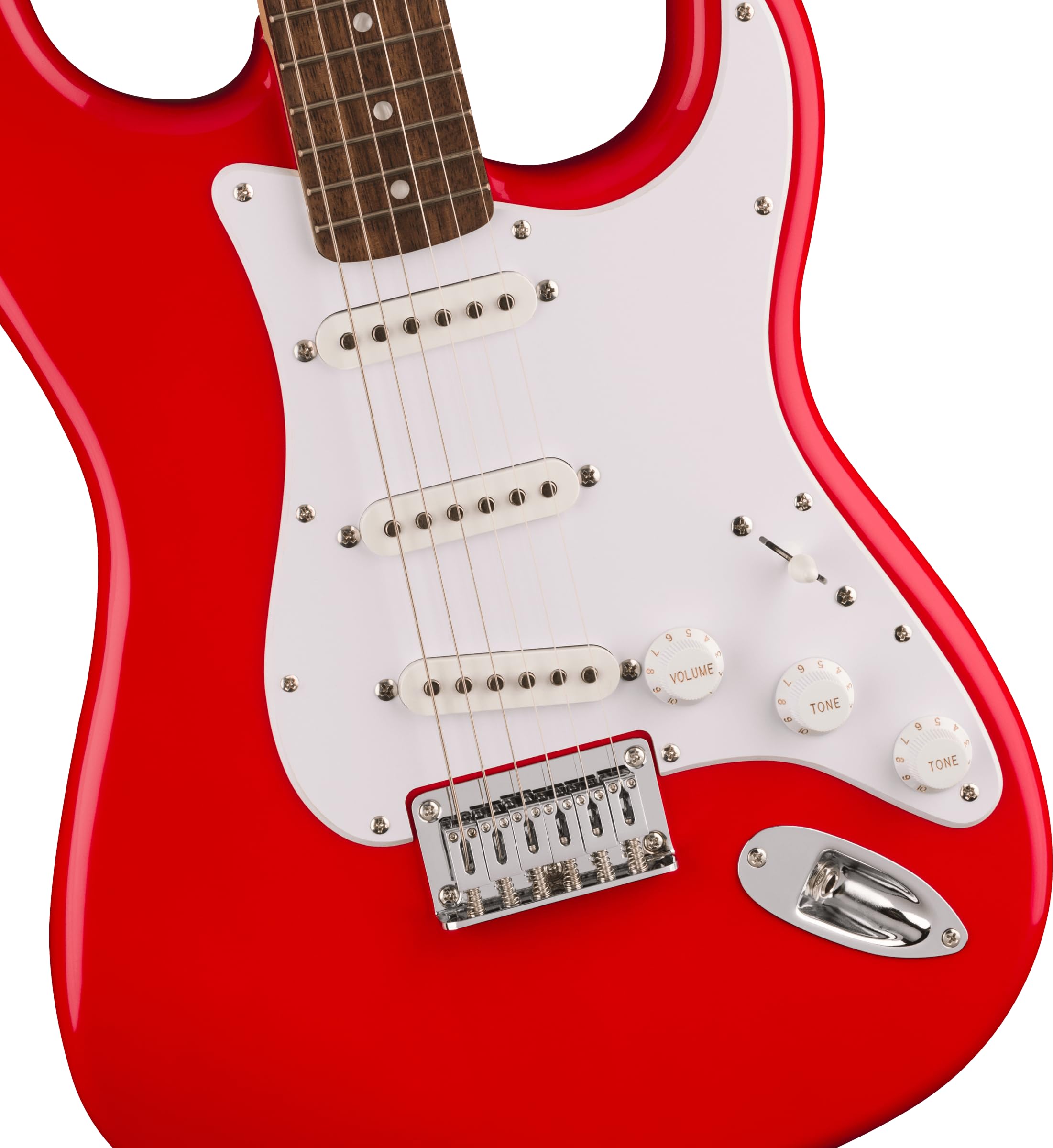 Squier Sonic Stratocaster HT Electric Guitar, with 2-Year Warranty, Torino Red, Laurel Fingerboard, White Pickguard