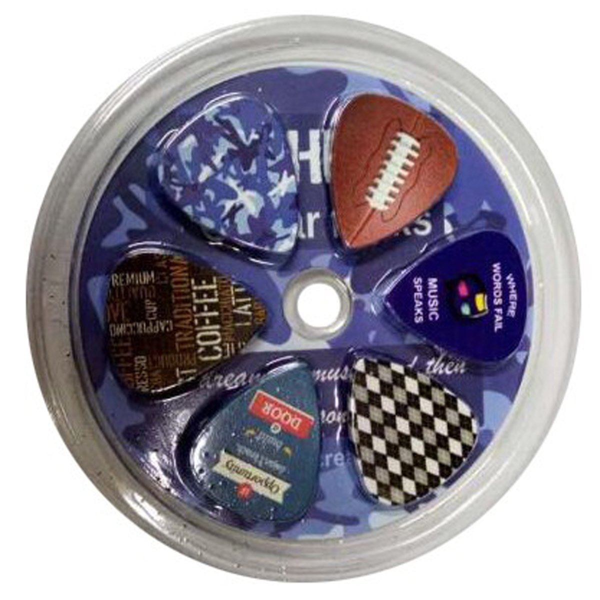 Creanoso Guitar Picks for Dad Men Him (12-Pack) Hero Design Medium Gauge Celluloid- Premium Music Gifts & Guitar Accessories for