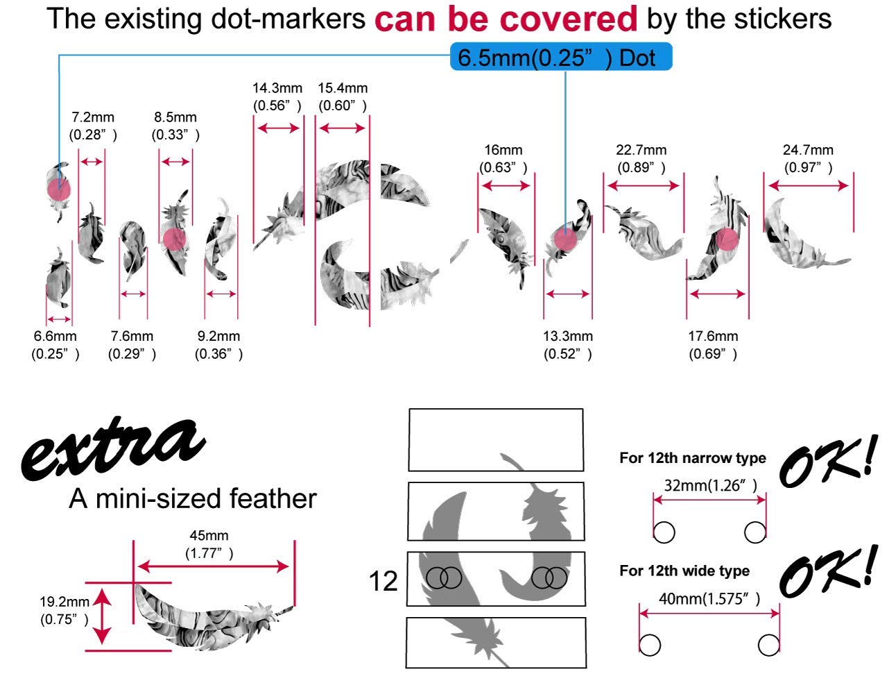 Inlaystickers Sticker/Decal (F-320FF-WT)