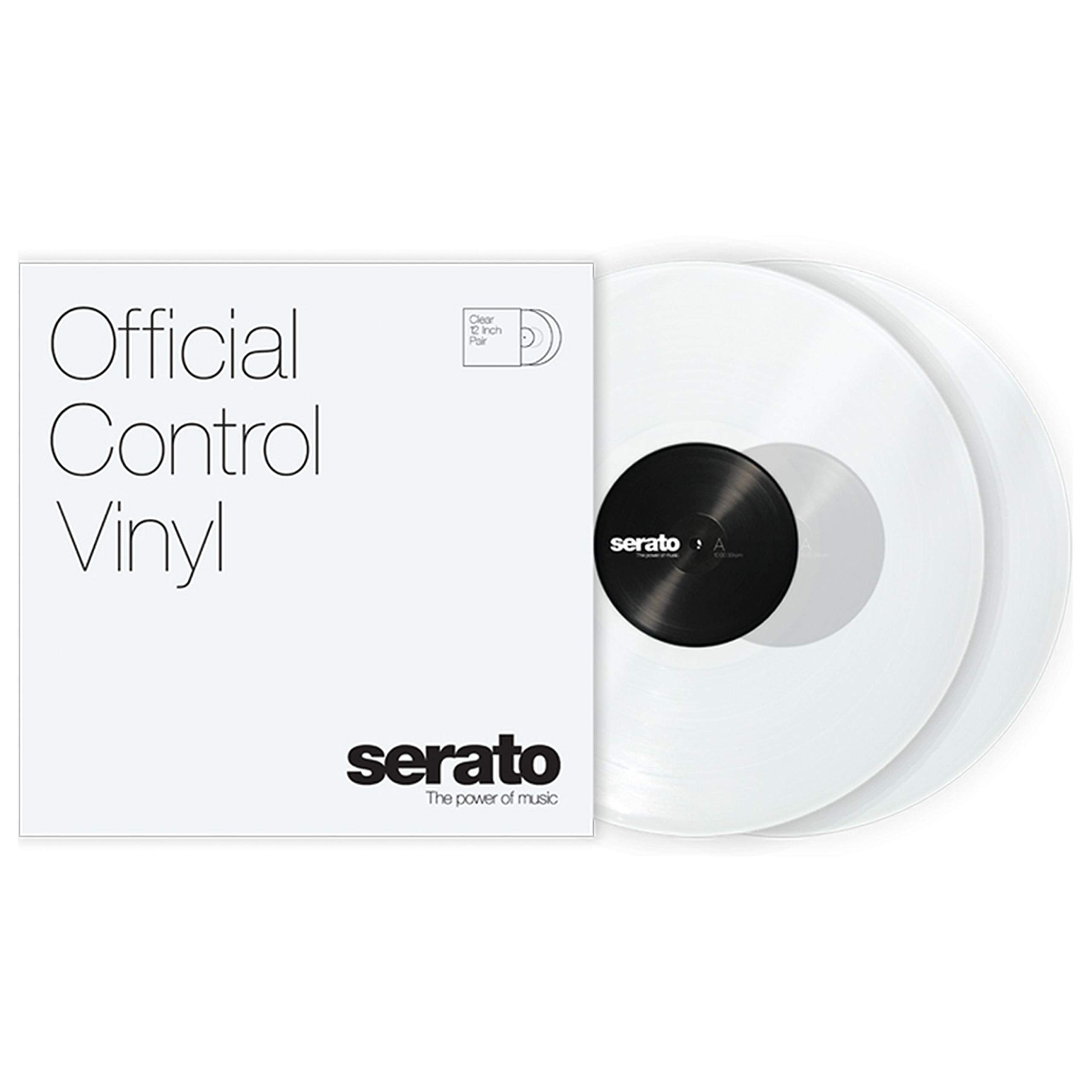 Serato Control Vinyl 12 Pair Clear