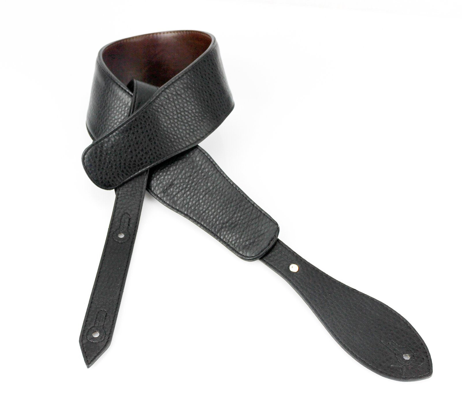 Walker & Williams G-813 Cognac Brown Harness Ring Strap with Padded Glove Leather Back