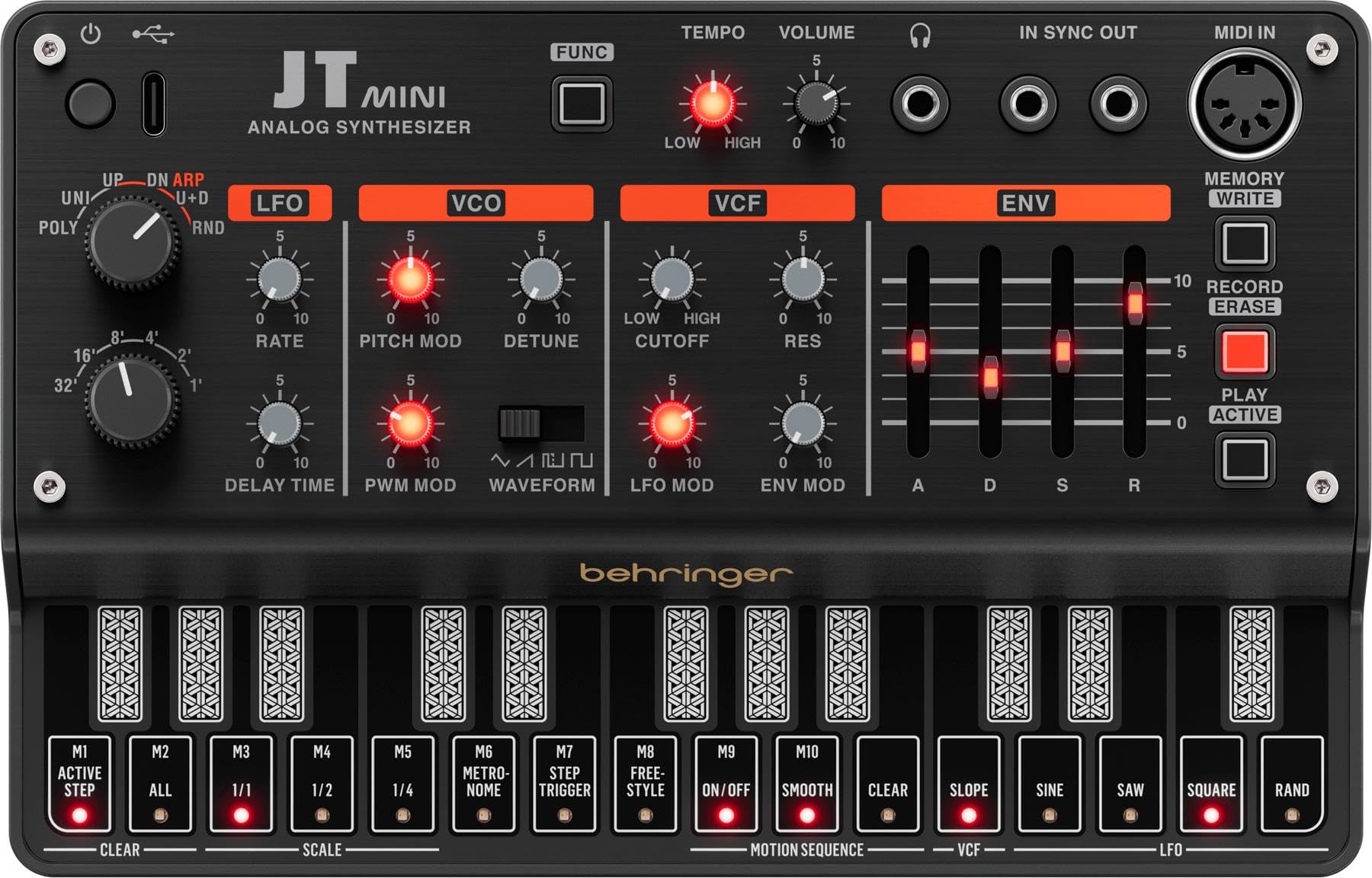 Behringer JT Mini Polyphonic 3-voice Analog Synthesizer
