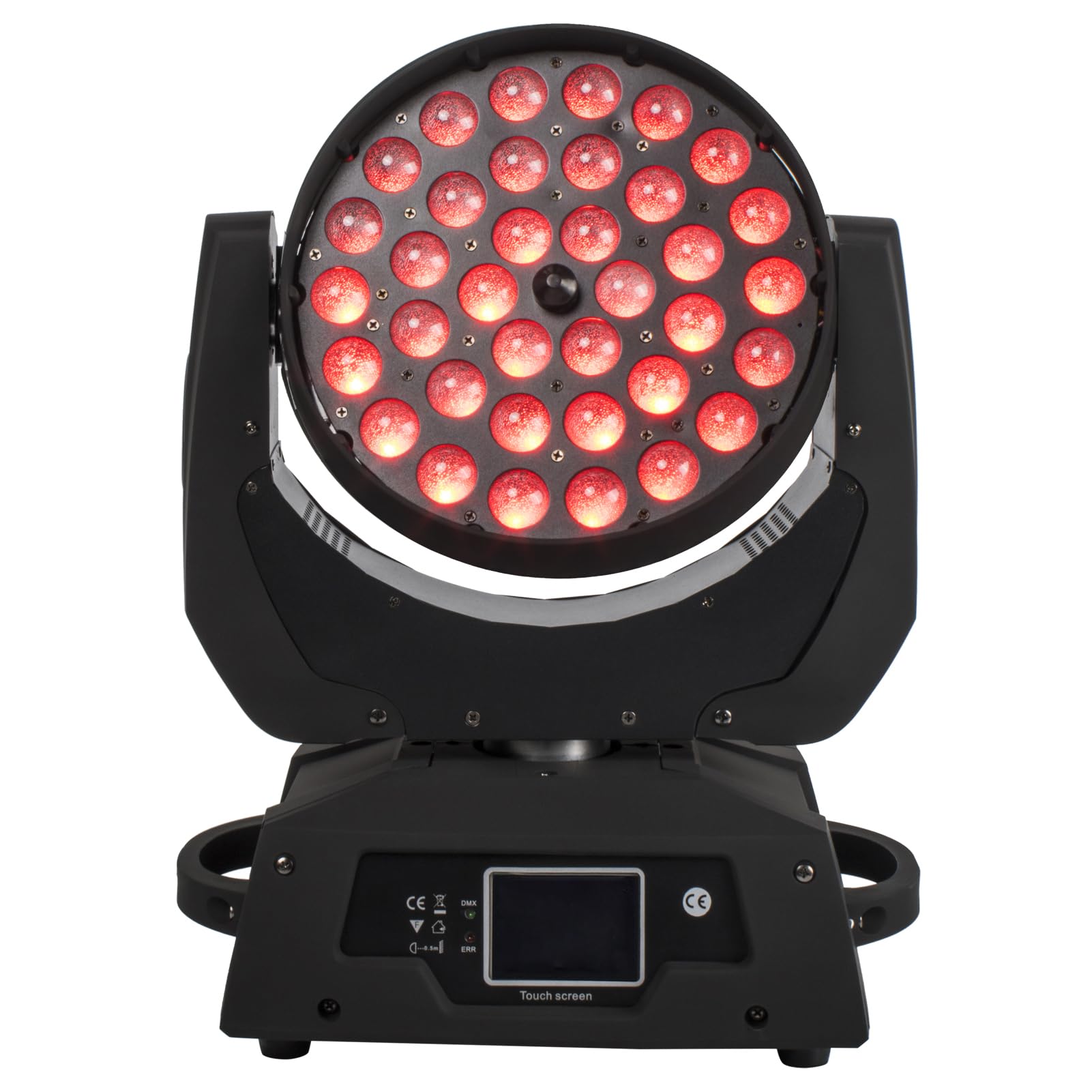 SHEHDS LED Moving Head Light 36x18W Wash Zoom Effect (15-90 Degree) DJ Lights RGBWA+UV 6IN1 DMX 512 Touch Screen Stage Lights fo