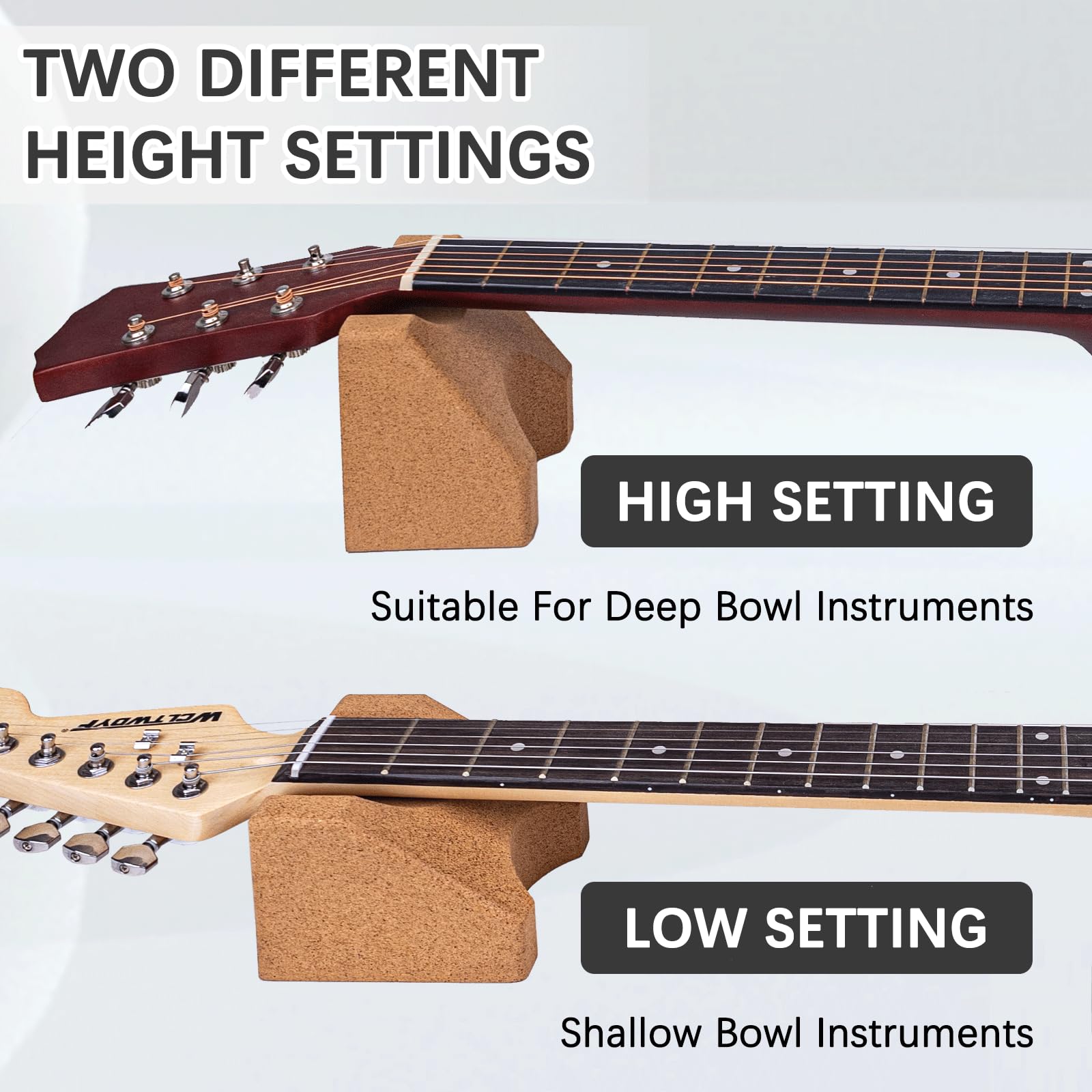 Guitar Neck Rest+Guitar String Winder,Guitar Neck Cradle,3 In 1 Guitar String Cutter,Guitar Accessories, Suitable For Guitar Cle