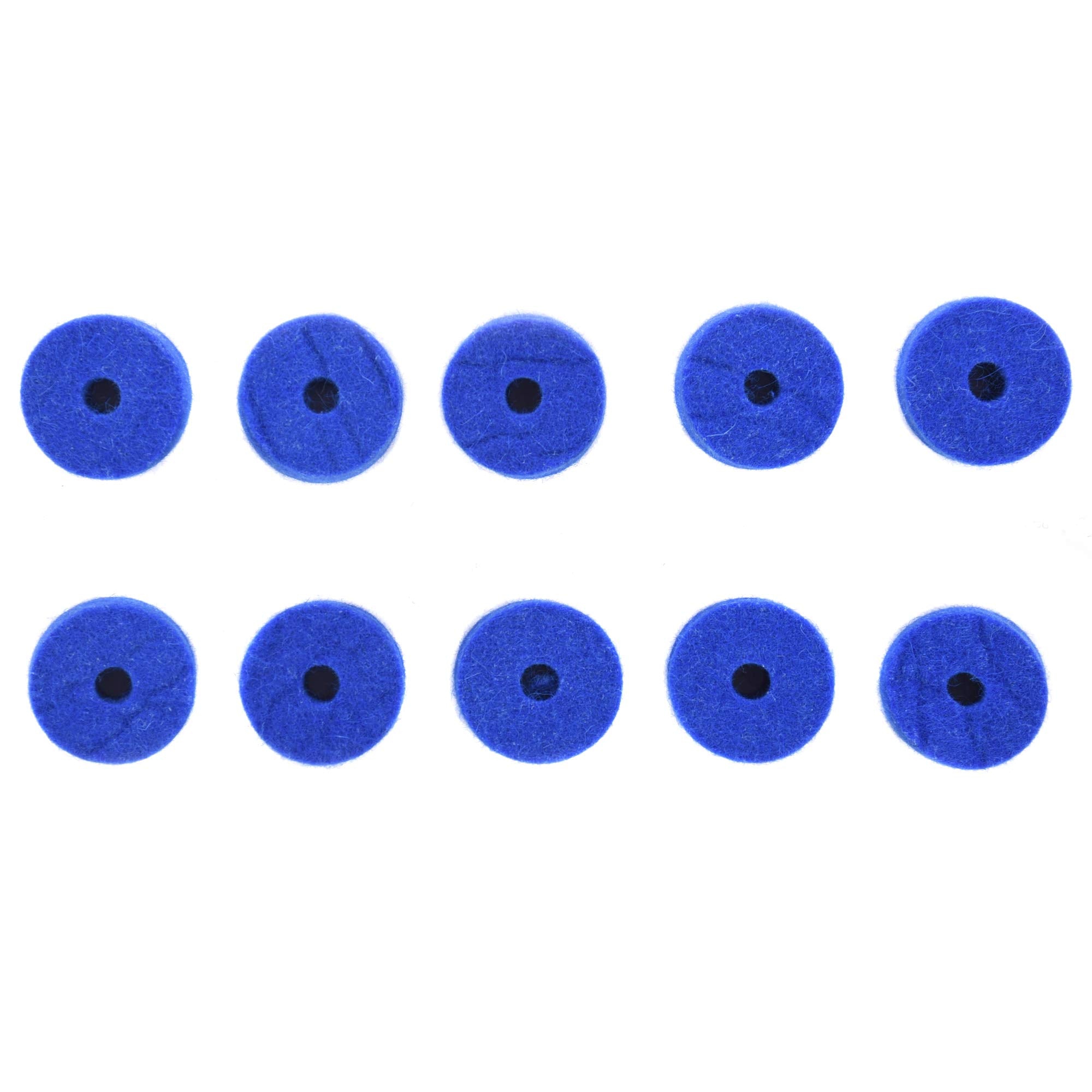 Ahead Blue Wool 10 Pack 1.5 X.5 Cymbal Felt (AWFBLU)