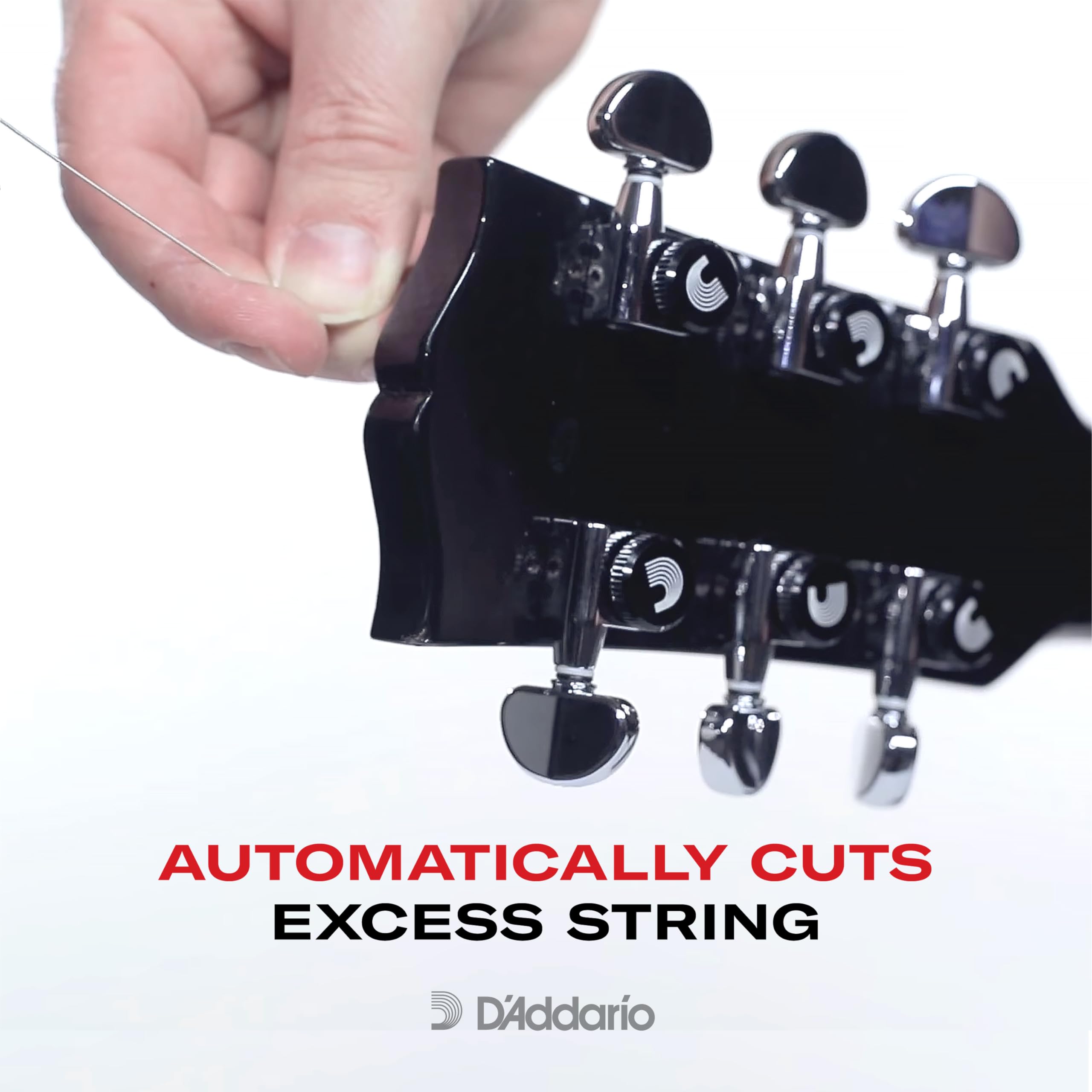 D'Addario Accessories Auto-Trim Tuning Machines, 3 + 3 Setup, Gold