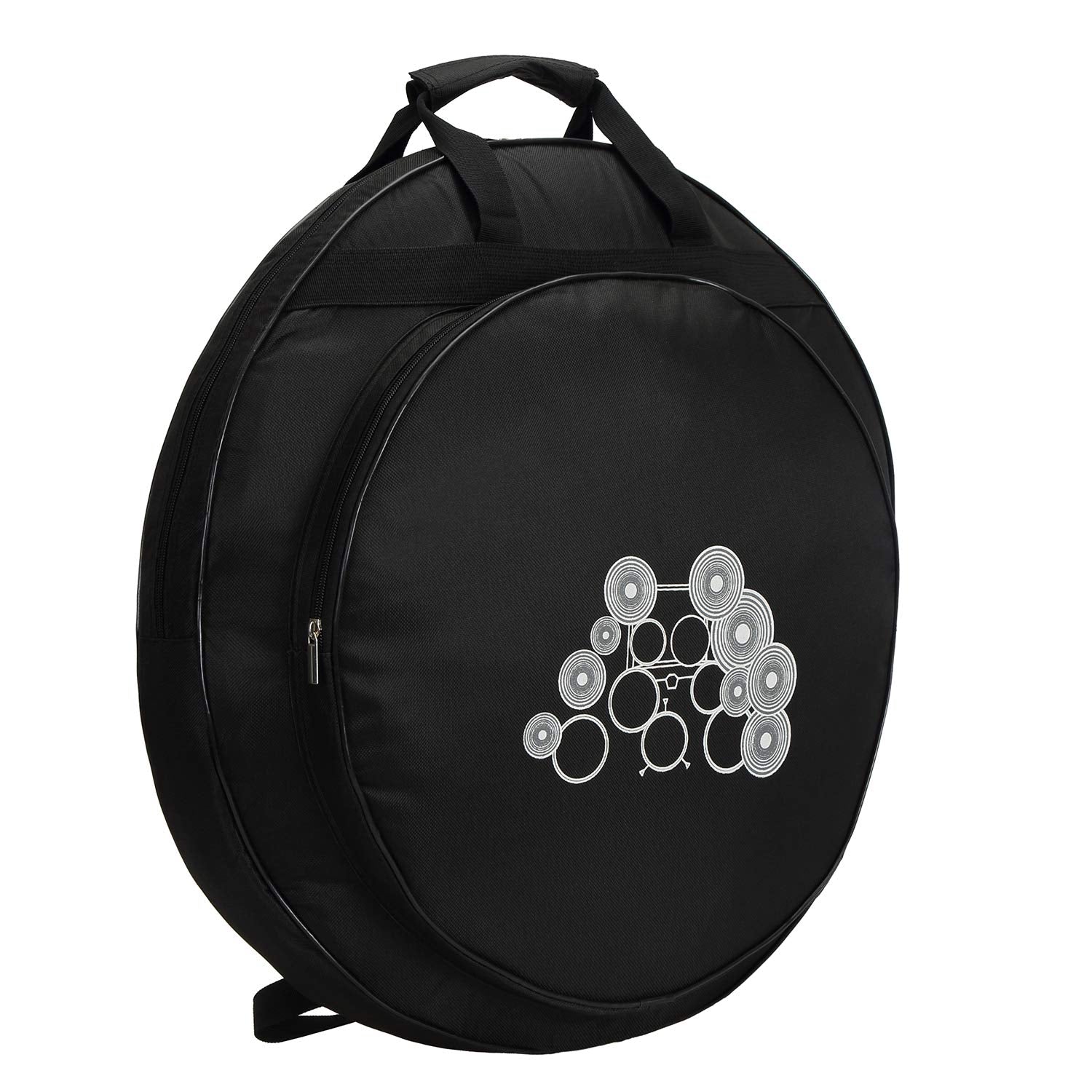 Tosnail 22 Cymbal Gig Bag with Carry Handle and Shoulder Straps - Great for Dust-proof Storage