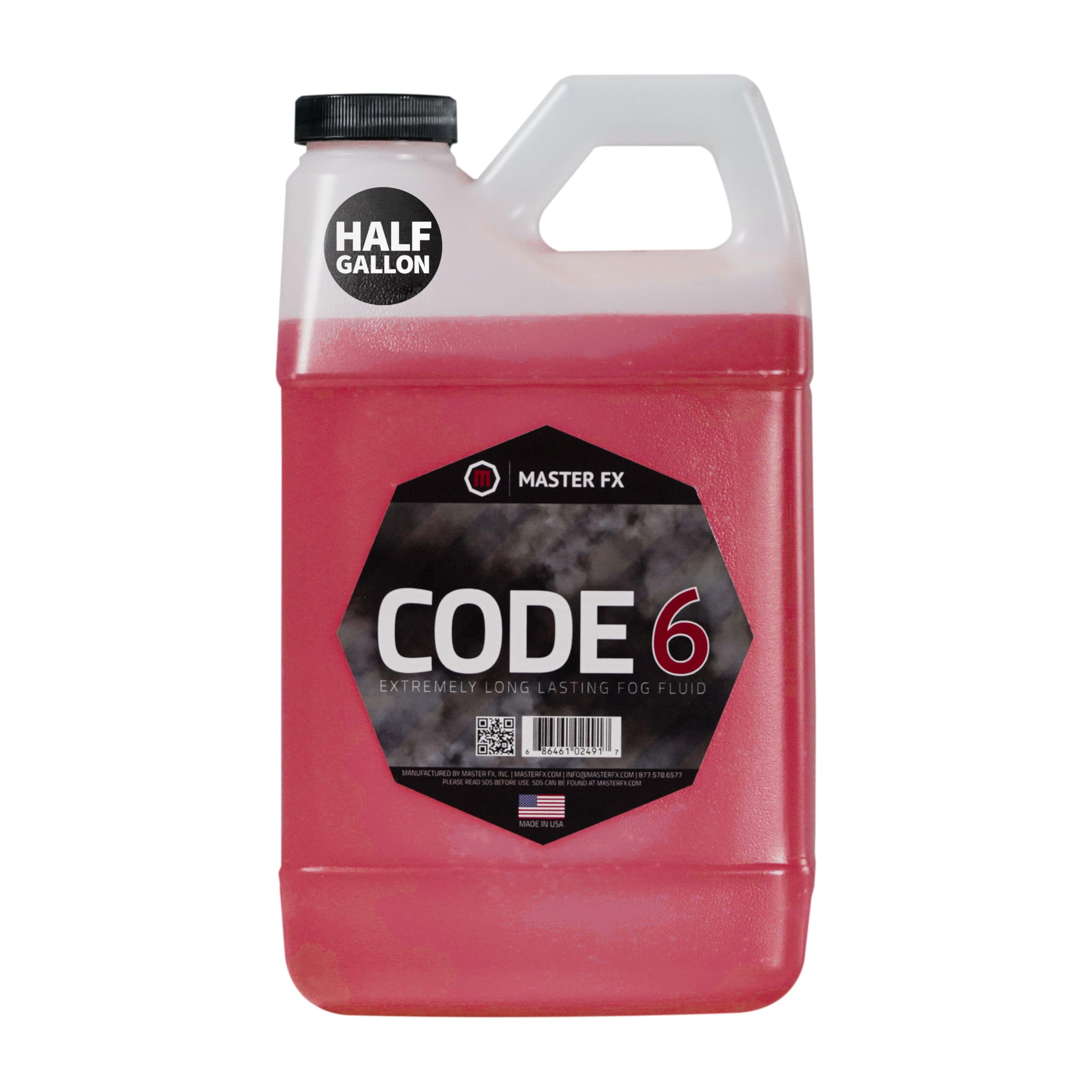 Code 6 Fog  - Extremely Long Lasting Fog Fluid - 1/2 Gallon