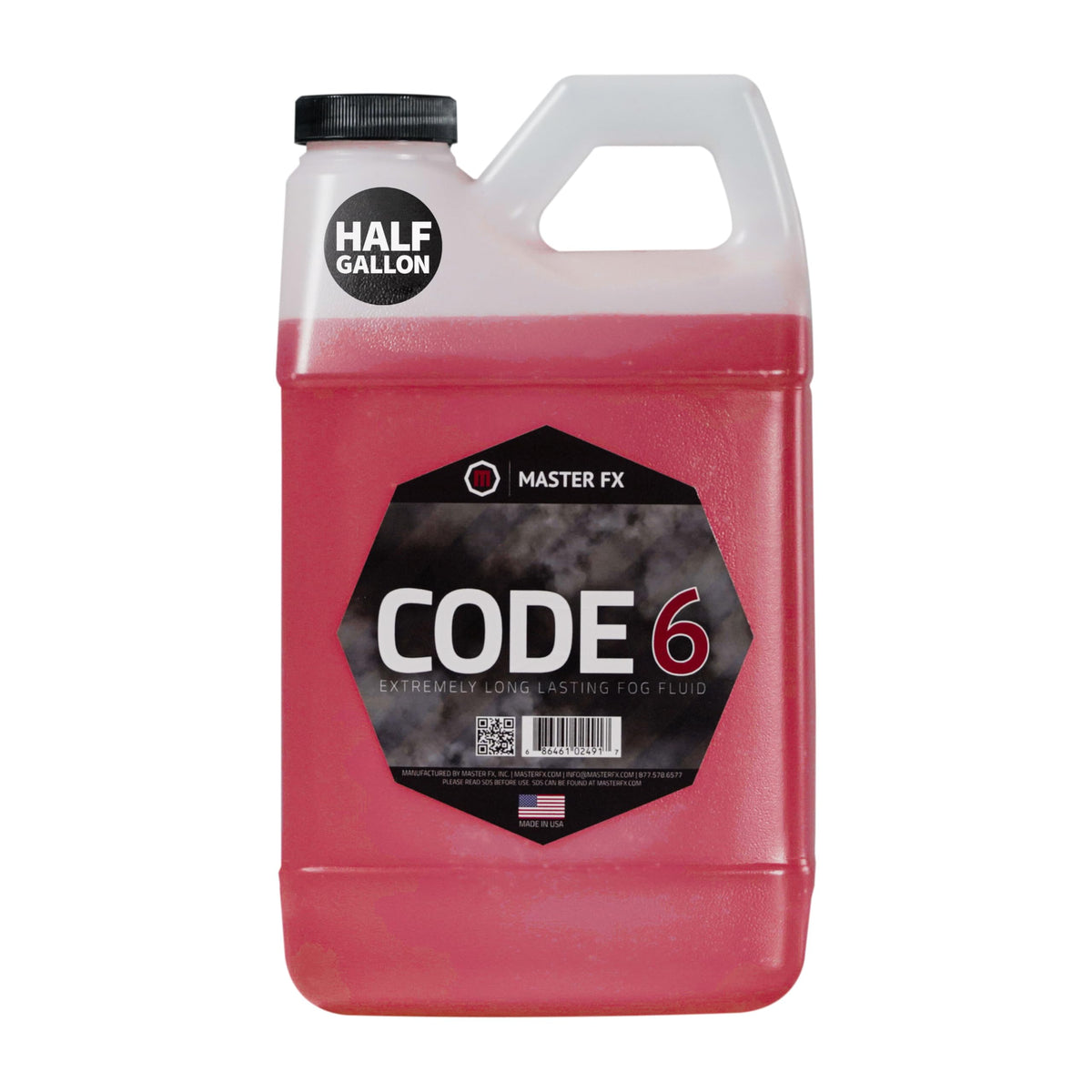 Code 6 Fog  - Extremely Long Lasting Fog Fluid - 1/2 Gallon