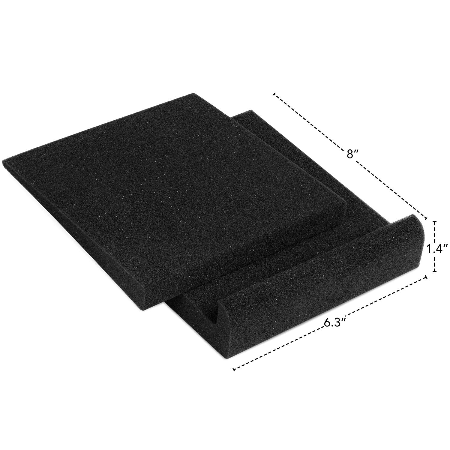 Sound Addicted - Studio Monitor Isolation Pads for 3-4.5 inches Small Speakers, Pair of 2 High Density Dampening Acoustic Stands