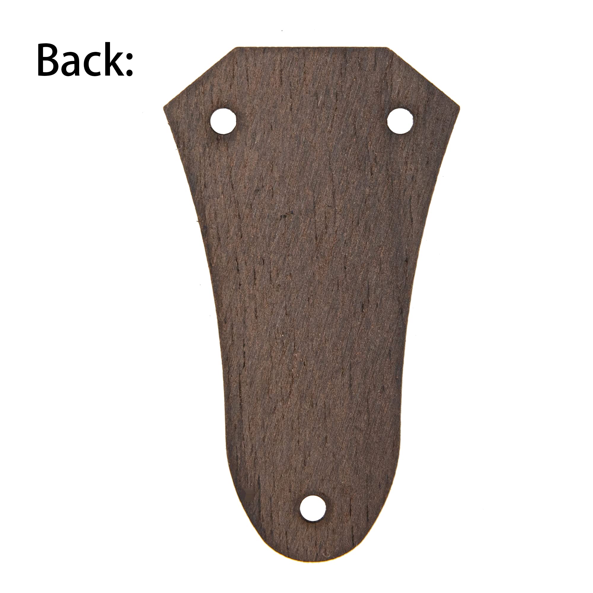 3Pcs Yootones Guitar Truss Rod Cover 3 Holes Rosewood Truss Rod Cover Compatible with Guitar Parts Accessory