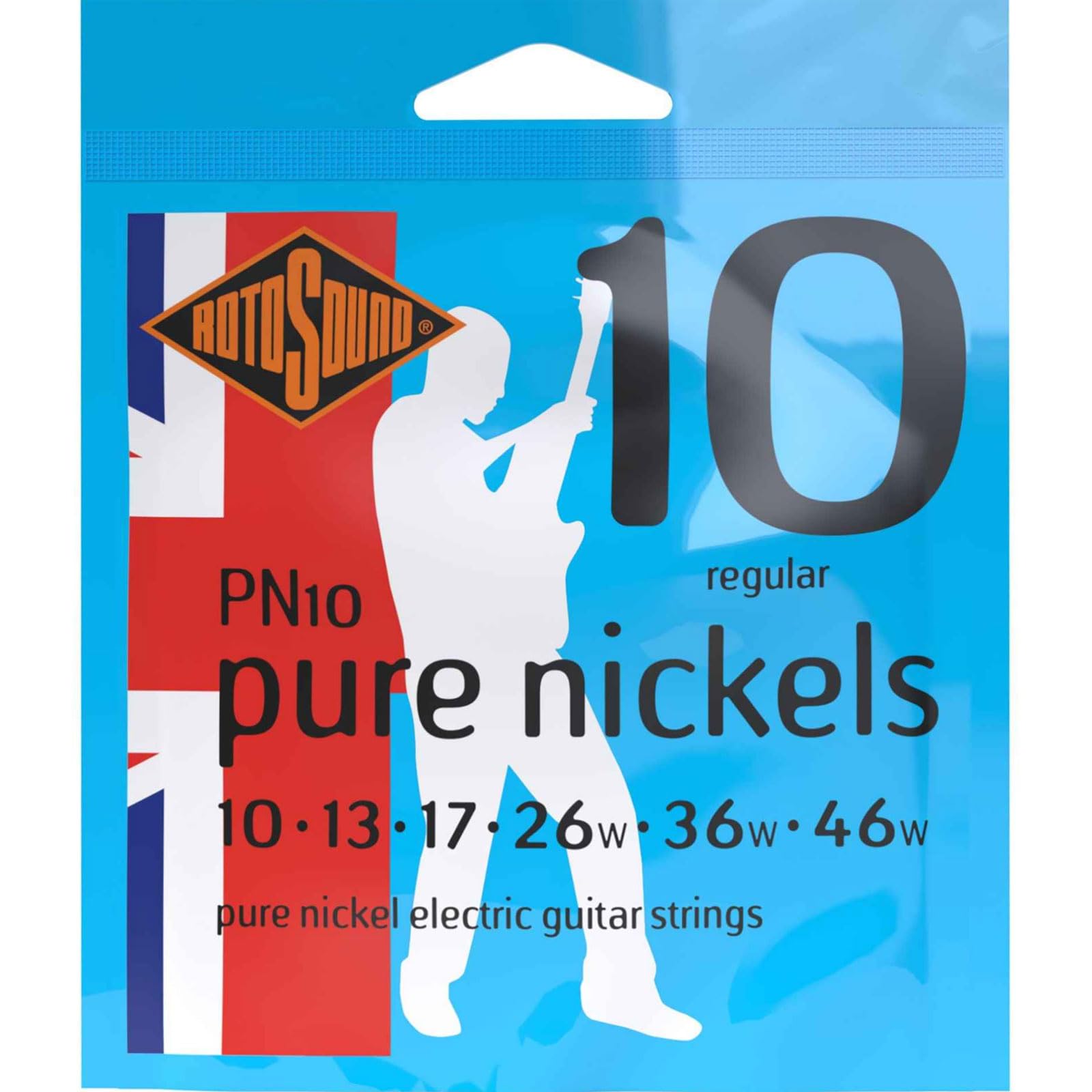 Rotosound Pn10 Pure Nickel Electric Guitar Strings (10-46)