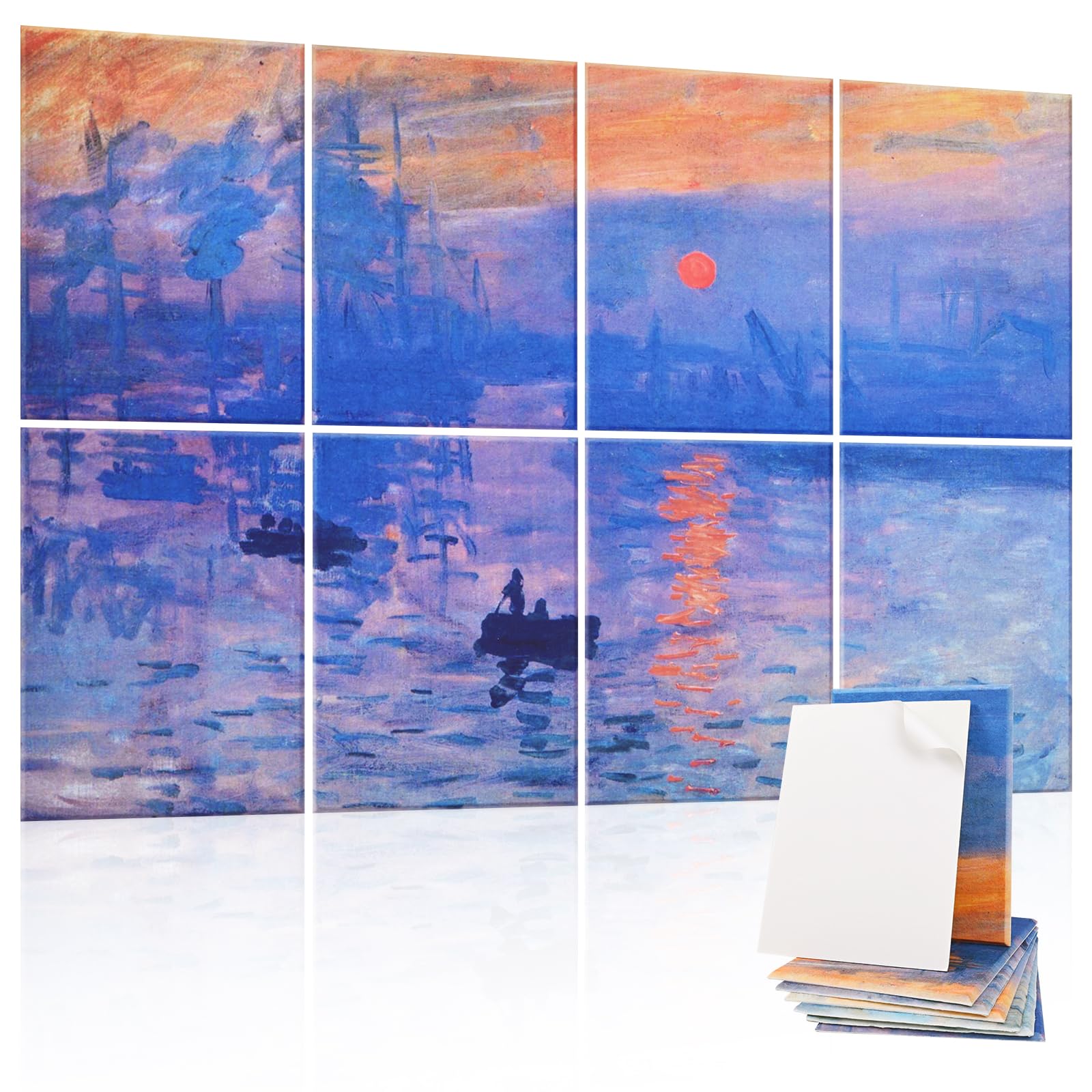 Tutmyrea Art Acoustic Panels Soundproof Wall Panels,48X32Inches Sound Absorbing Panels, 8 Pack Acoustical Wall Panel, Decorative