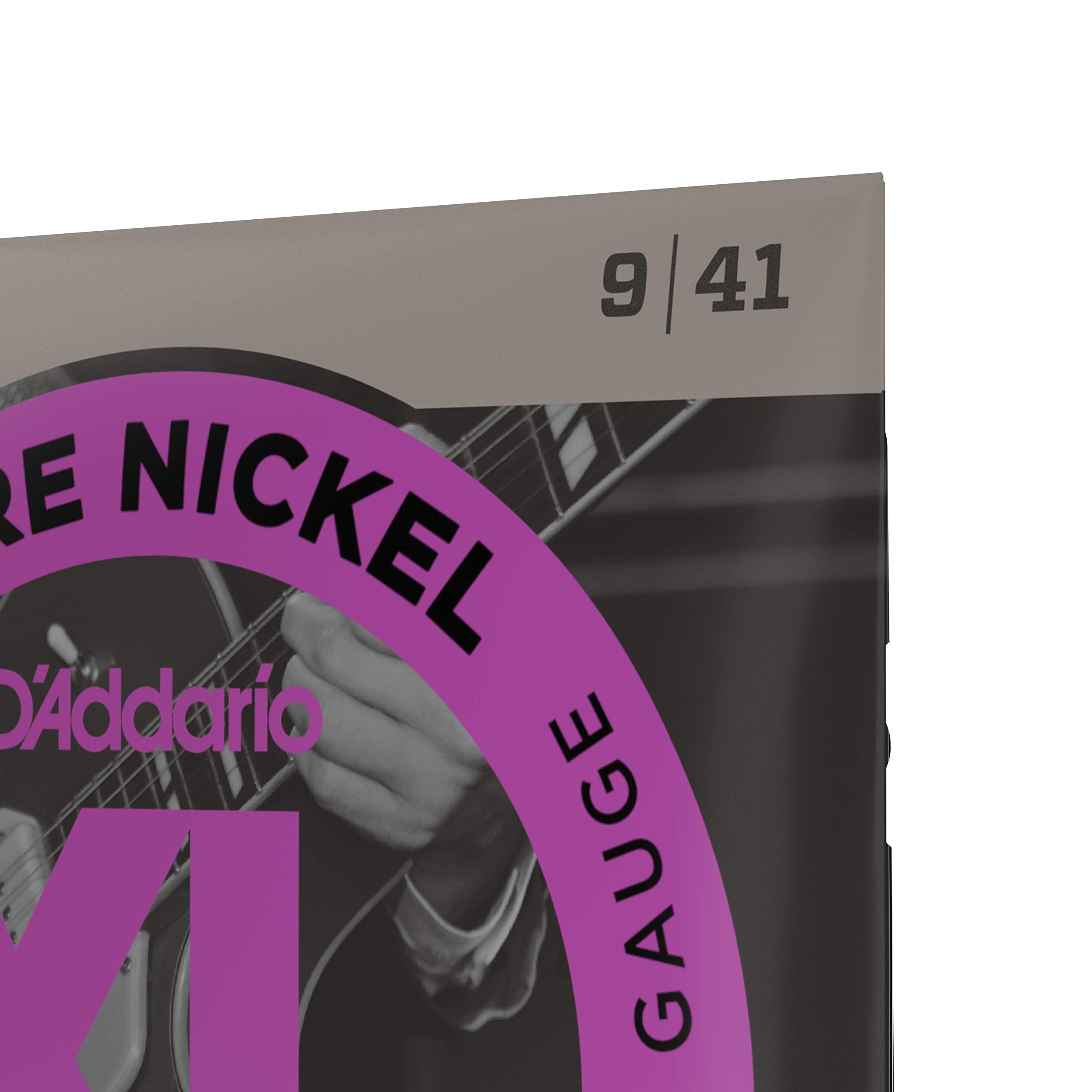 D'Addario Guitar Strings - XL Pure Nickel Electric Guitar Strings - Round Wound - Warm, Bright, Vintage Sound - EPN120 - Super L