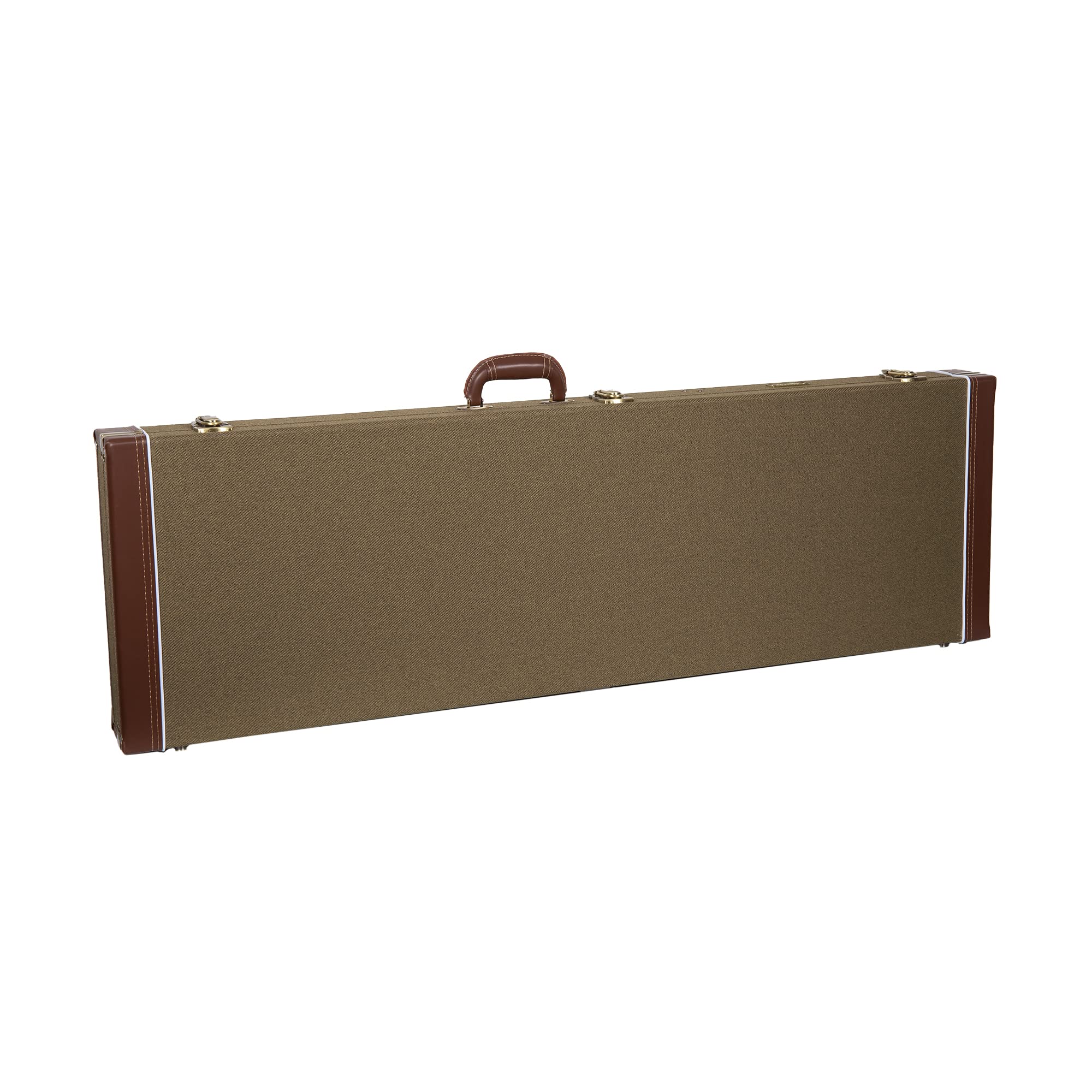 Crossrock Vintage Wood case fits Precision Bass Style Guitars-Green(CRW700BGN)