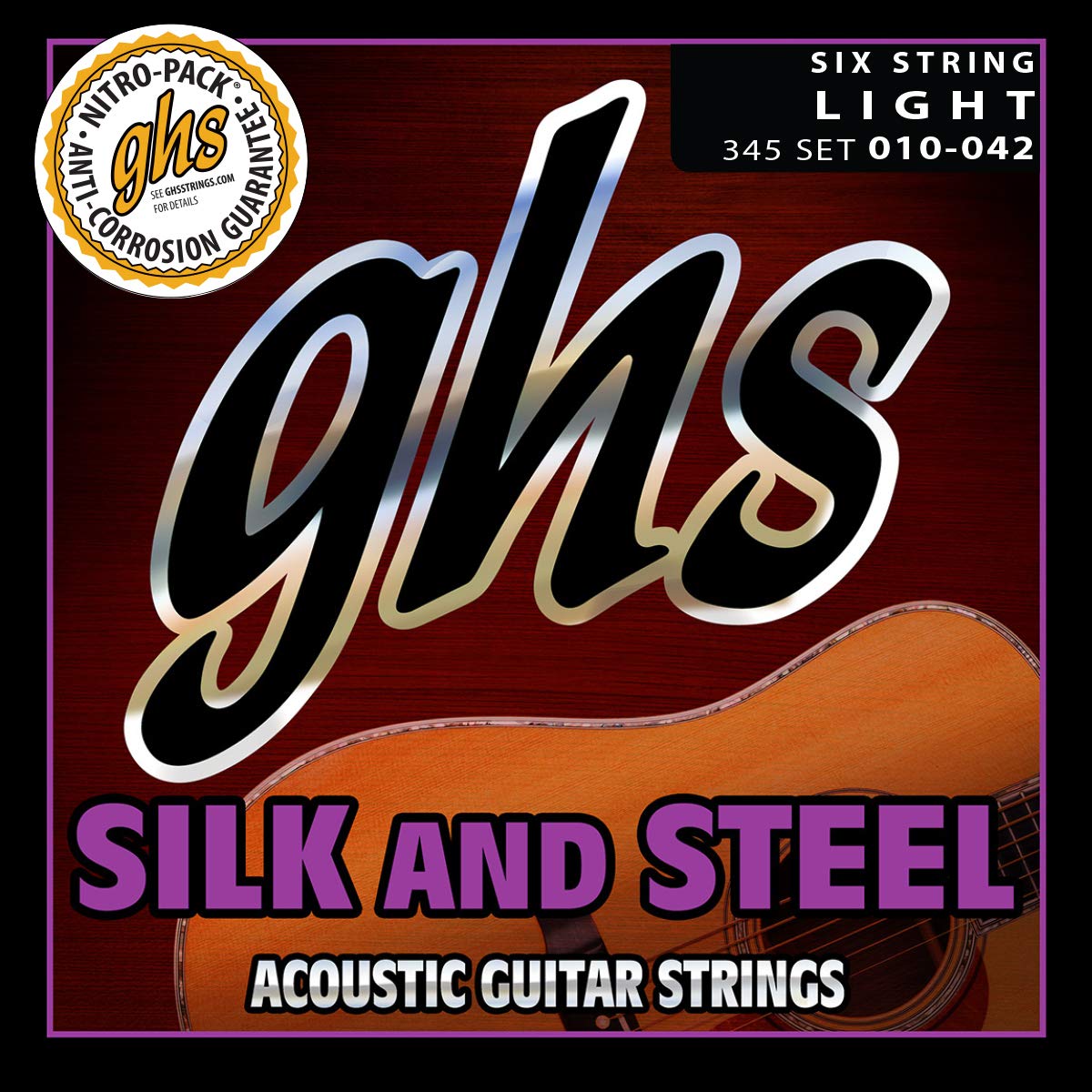 Ghs Strings Acoustic Guitar Strings (345)