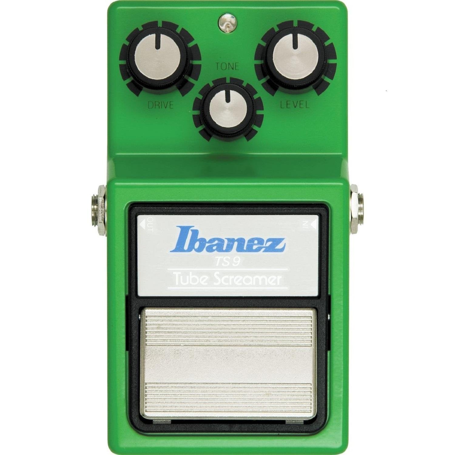 Ibanez TS9 White Black Red Blue Electric Guitar Distortion and Overdrive Effect Pedal, Model Number TS9, Style Overdrive, 9.0 Vo