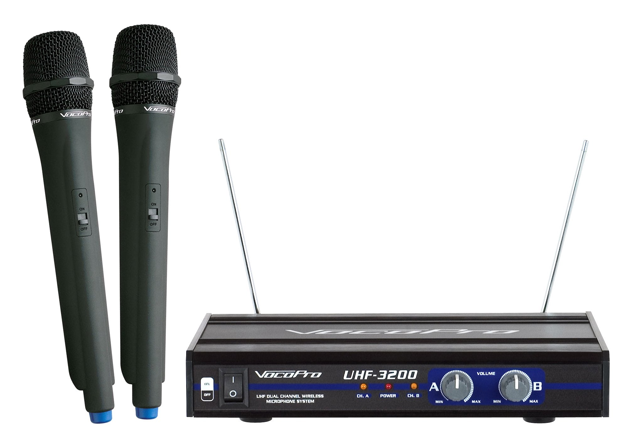 Vocopro Uhf-3200 Uhf-Dual Channel Wireless Microphone System