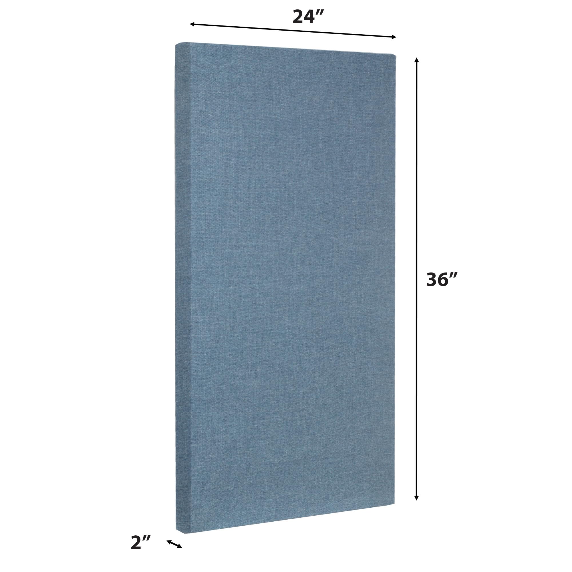 ATS Acoustics Sound Absorbing Acoustic Panel Fire Rated Professional Studio Quality 24'' x 36'' x 2'' (Light Blue)