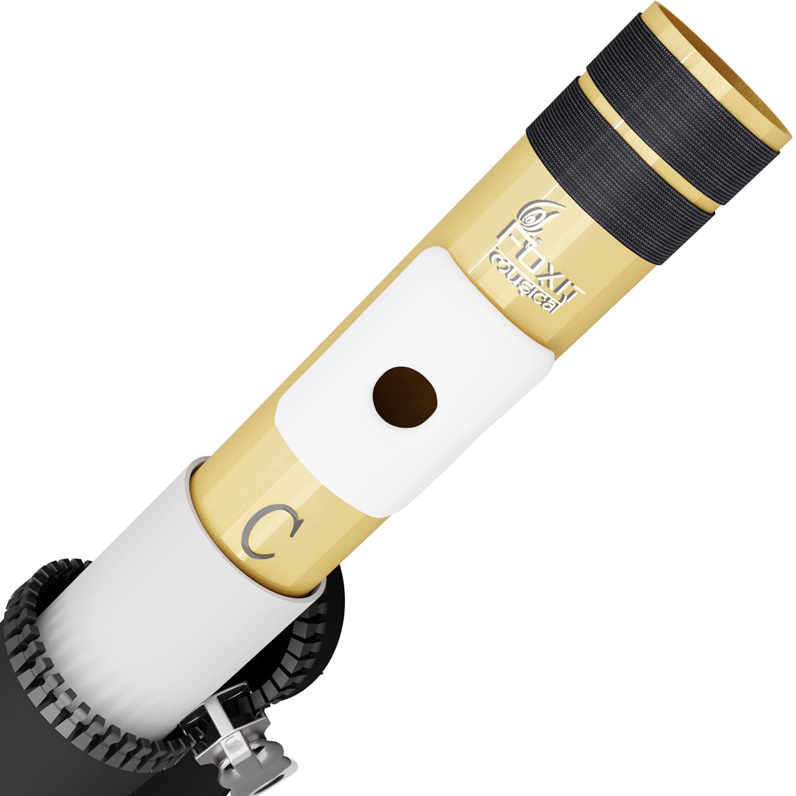 Foxit Musical Flutes Right Handed C Natural Tuned With Tanpura A=440Hz Pvc Fiber (Pvc C Natural) (With Carry Bag)