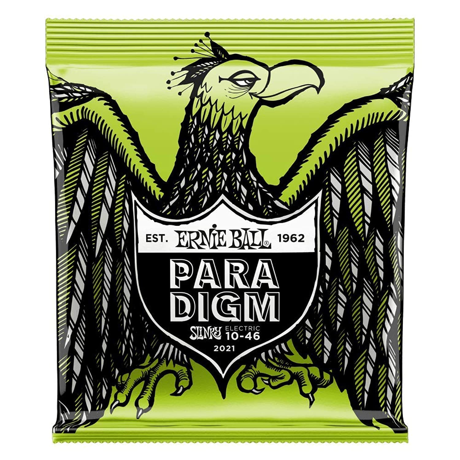Ernie Ball Paradigm Regular Slinky Electric Guitar Strings, 10-46 Gauge (P02021)