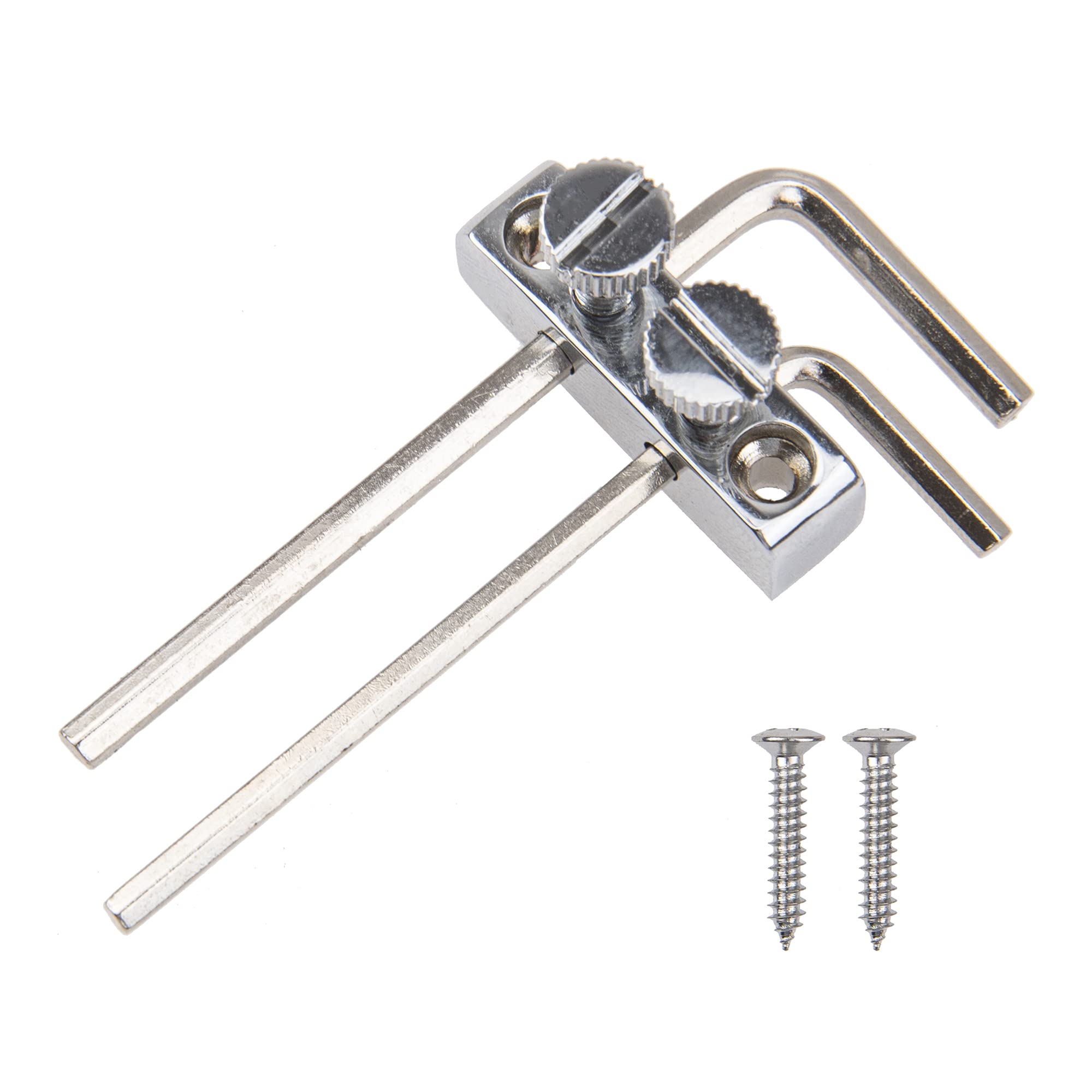 1Pcs Yootones Guitar Bass Allen Wrench/Key Headstock Wrench Holder Compatible With Floyd Rose Tremolo Guitar (Silver)